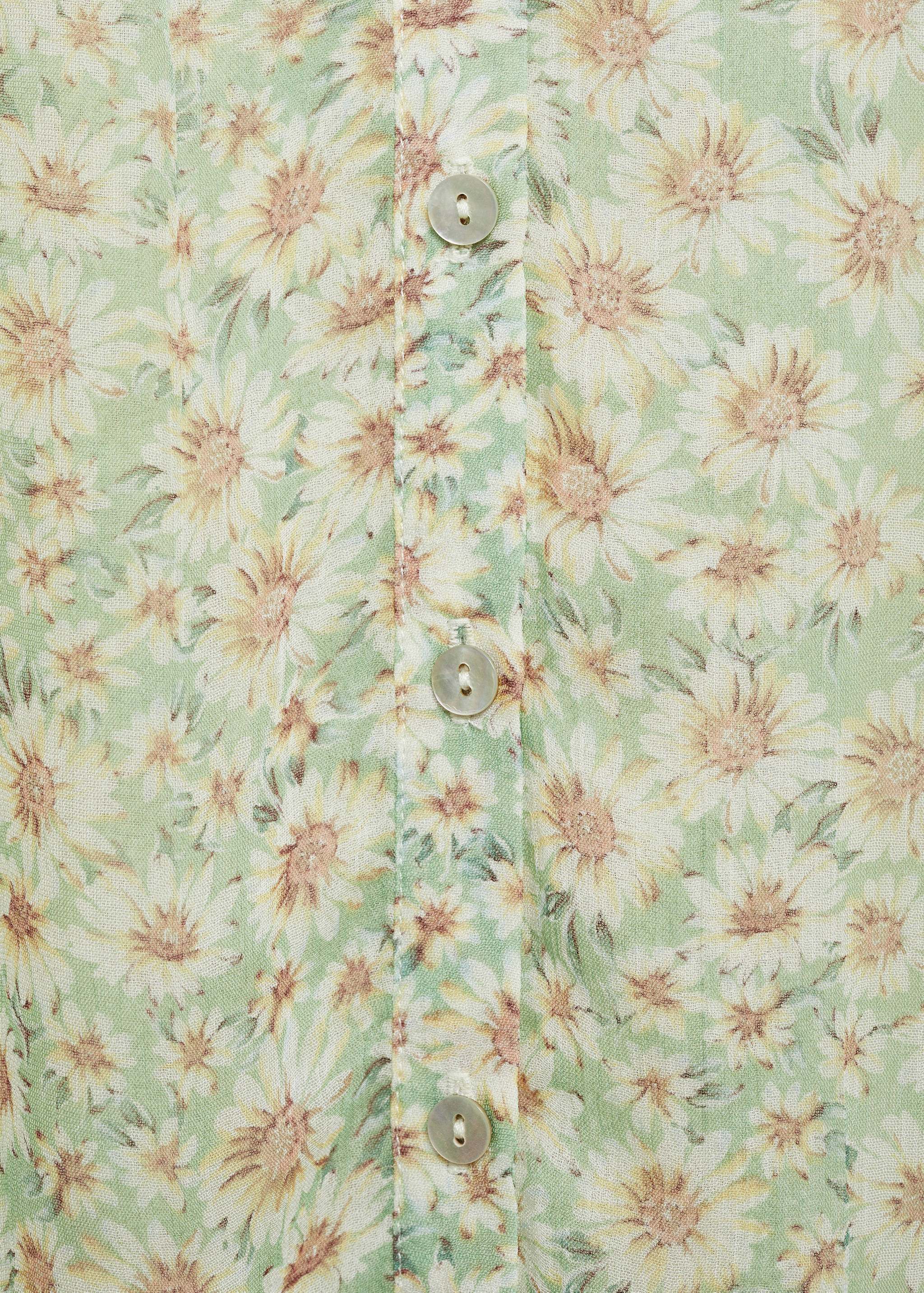 Floral tie blouse - Details of the article 0