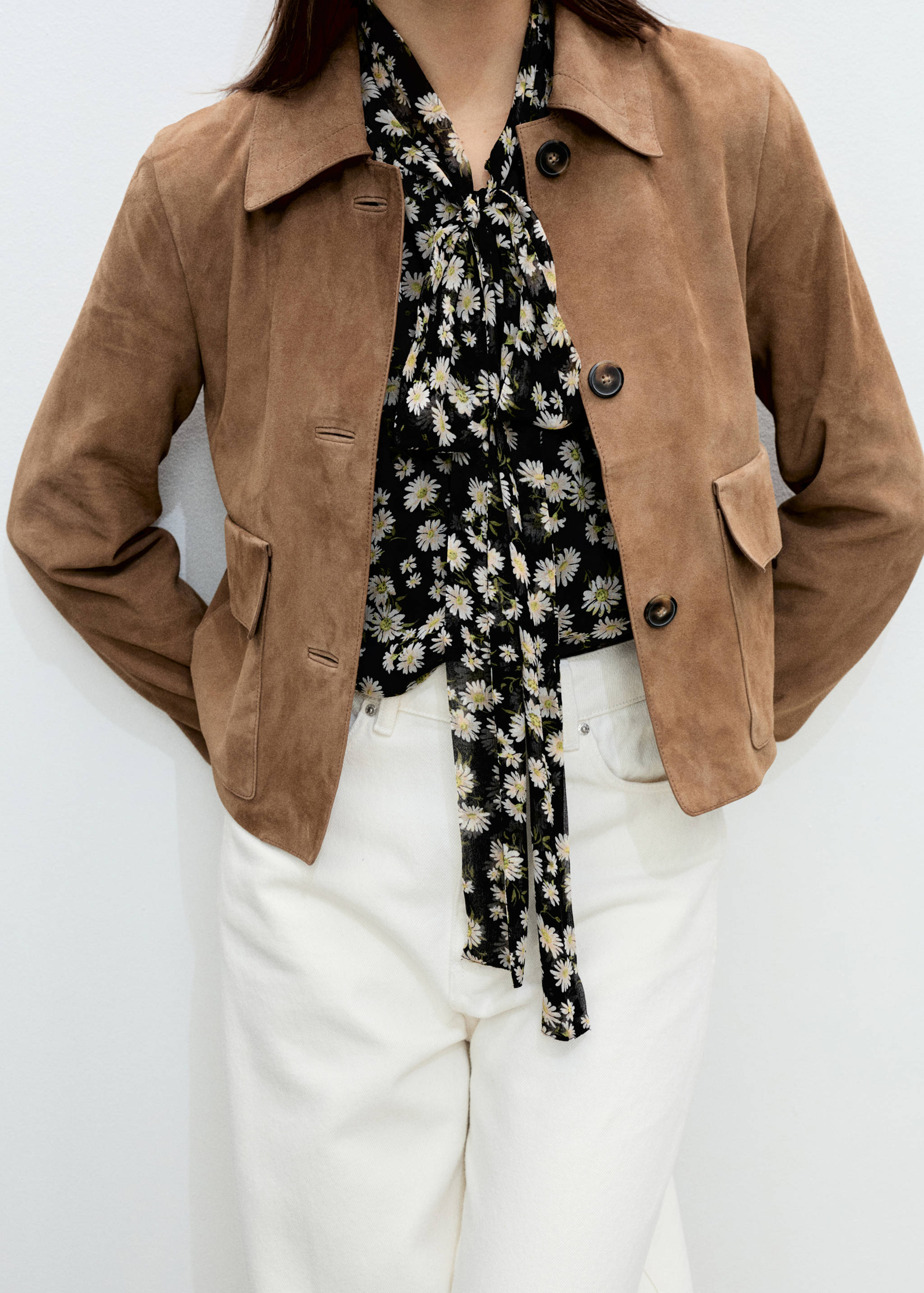 Floral tie blouse - Details of the article 6