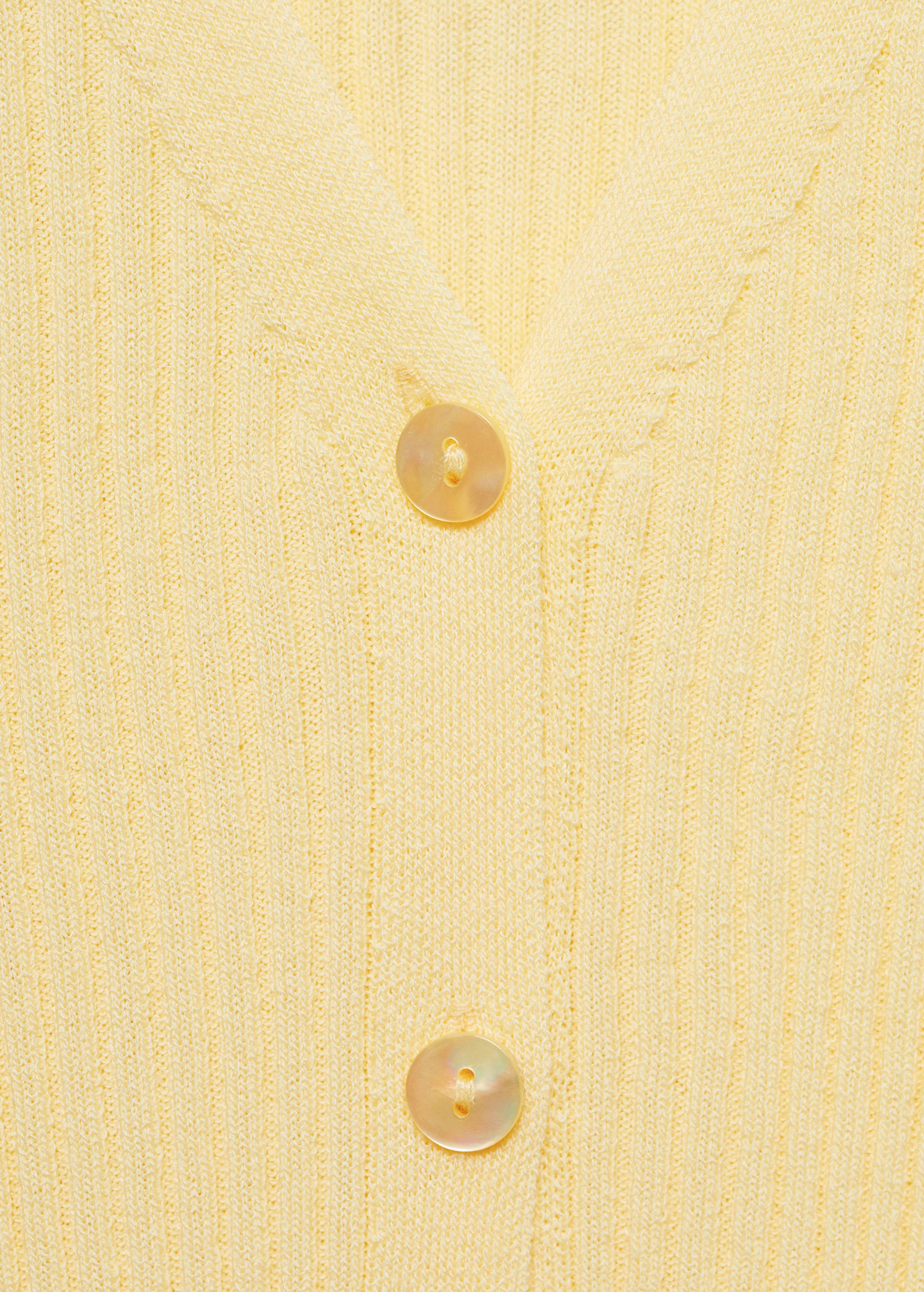 V-neck rib-knit cardigan - Details of the article 8