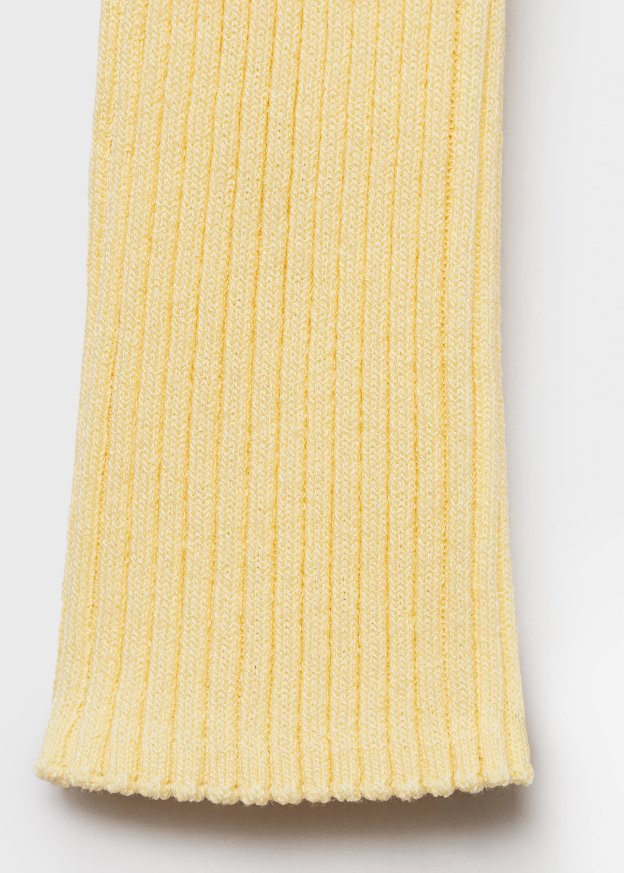 V-neck rib-knit cardigan - Details of the article 0