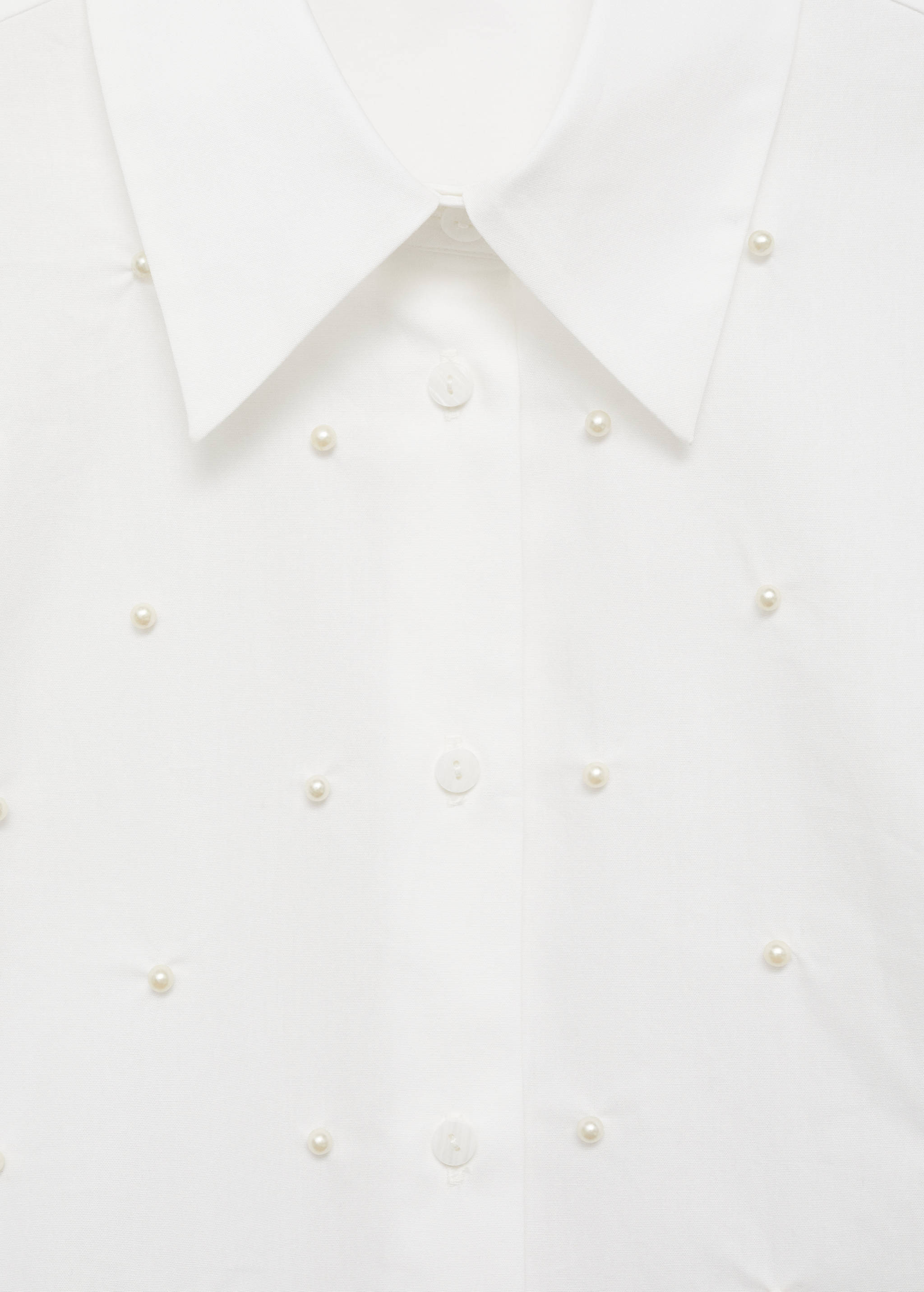 Cotton shirt with pearl detail - Details of the article 8