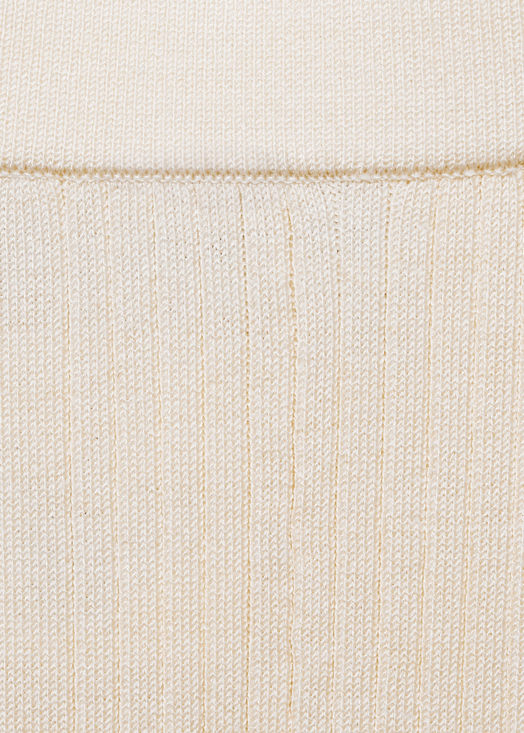 Flared rib-knit trousers - Details of the article 0