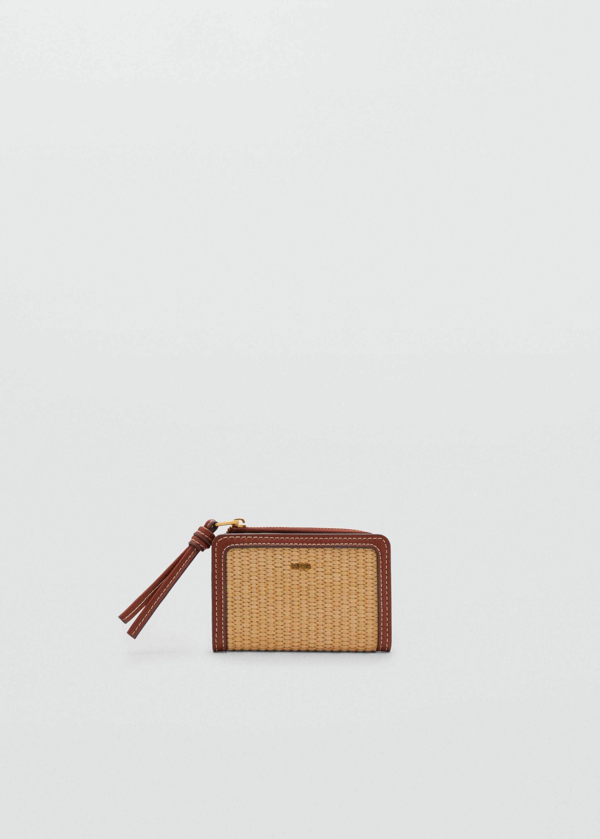Raffia hatású pénztárca hajtókával - Termék modell nélkül