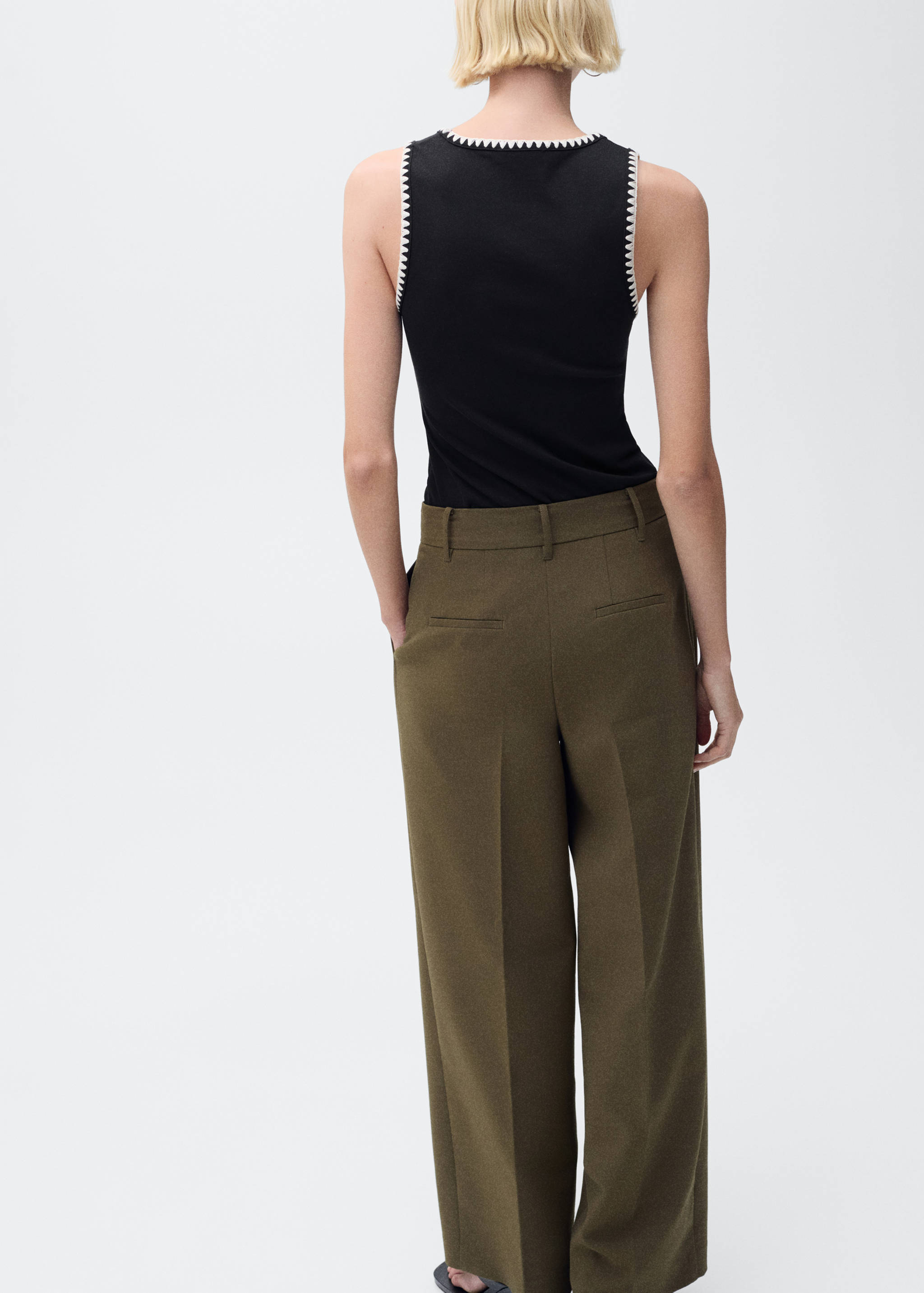 Top décolleté liserés contrastés - Verso de l’article