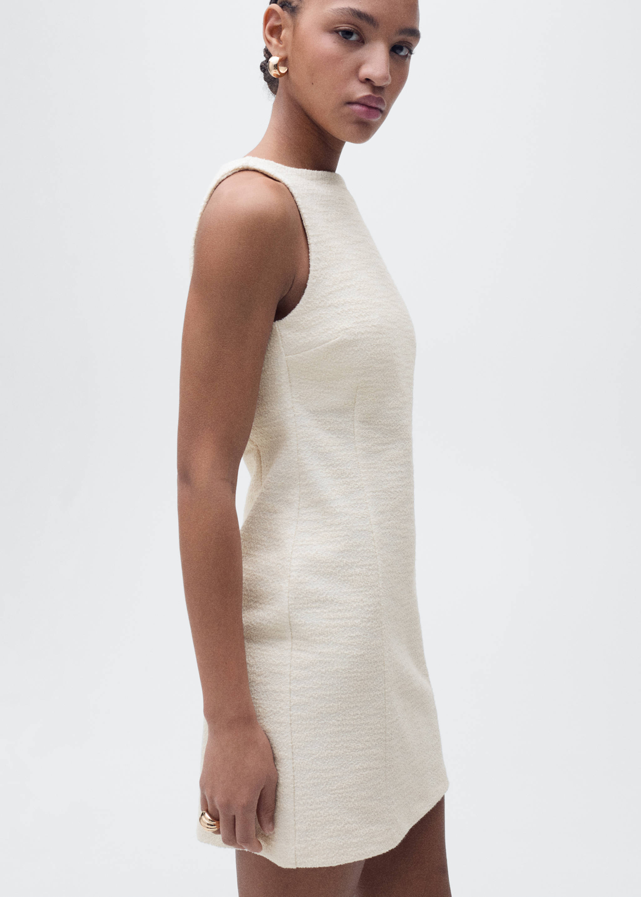 Short tweed dress - Medium plane