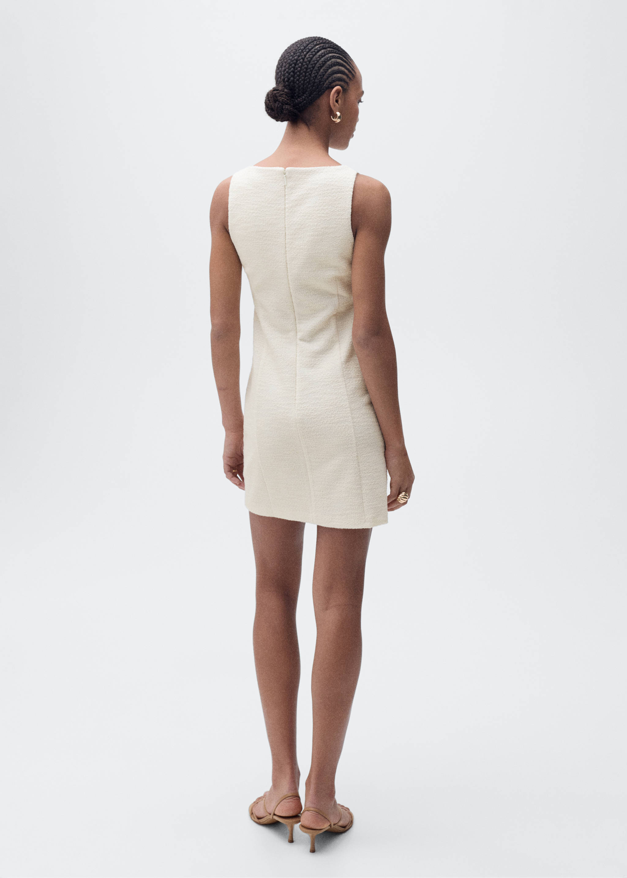 Short tweed dress - Reverse of the article