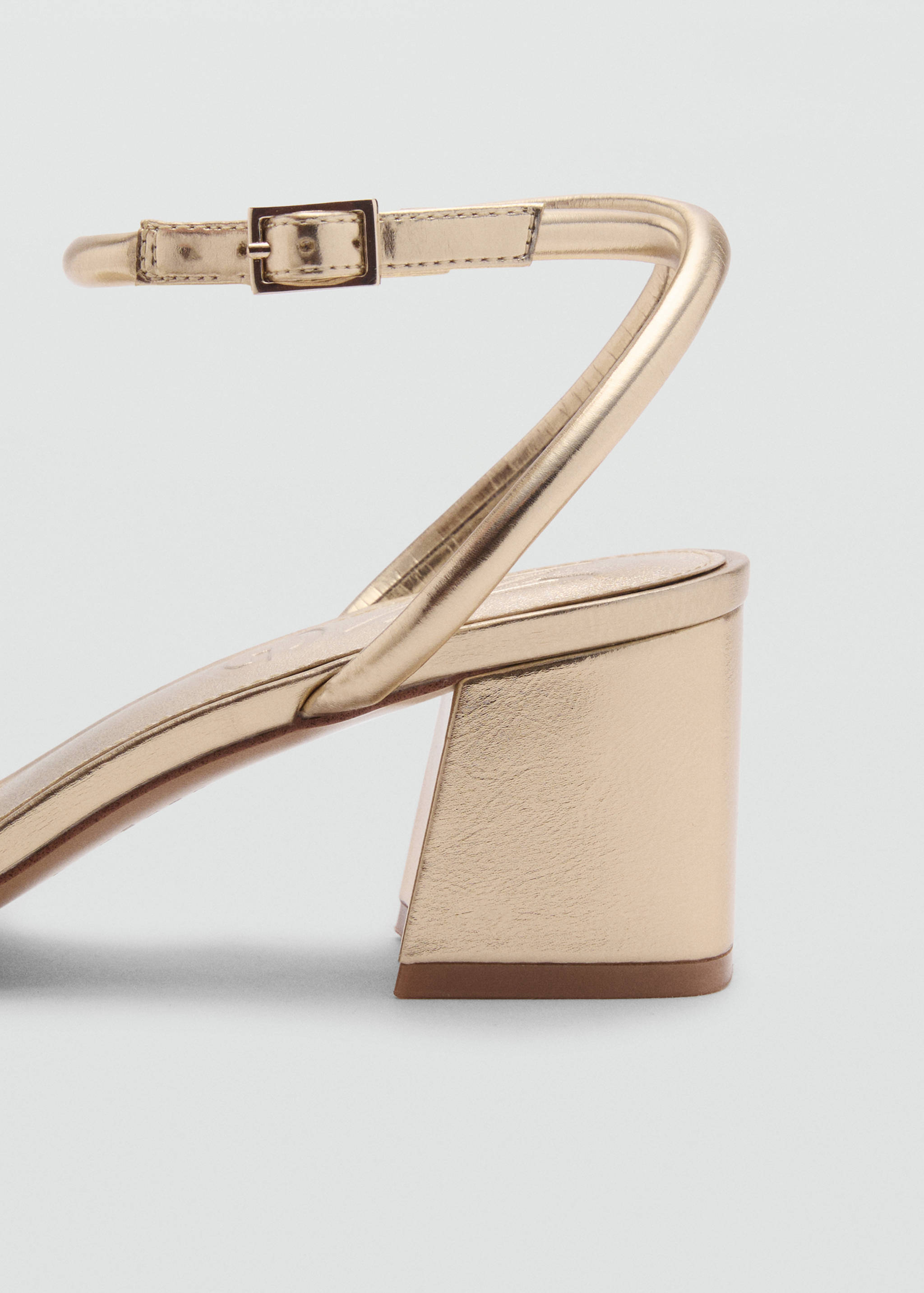 Metallic strappy heeled sandal - Details of the article 2