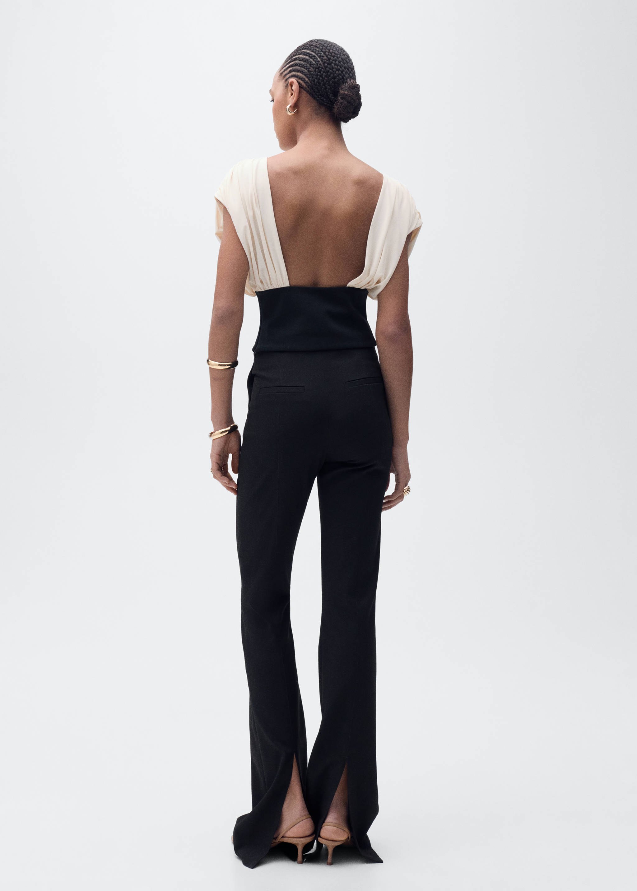 Combined draped top - Reverse of the article