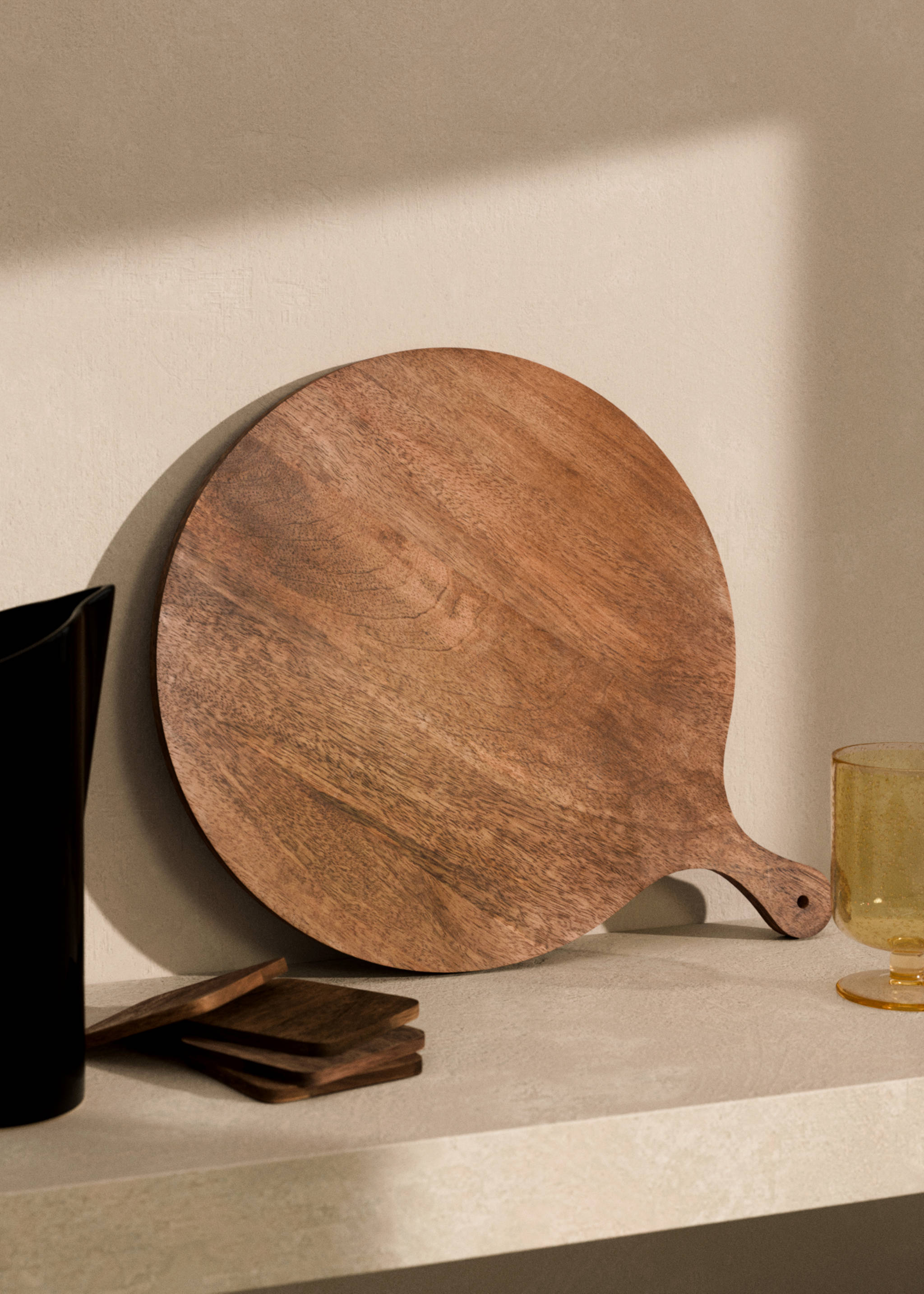 Okrągła drewniana deska do krojenia - Plan ogólny