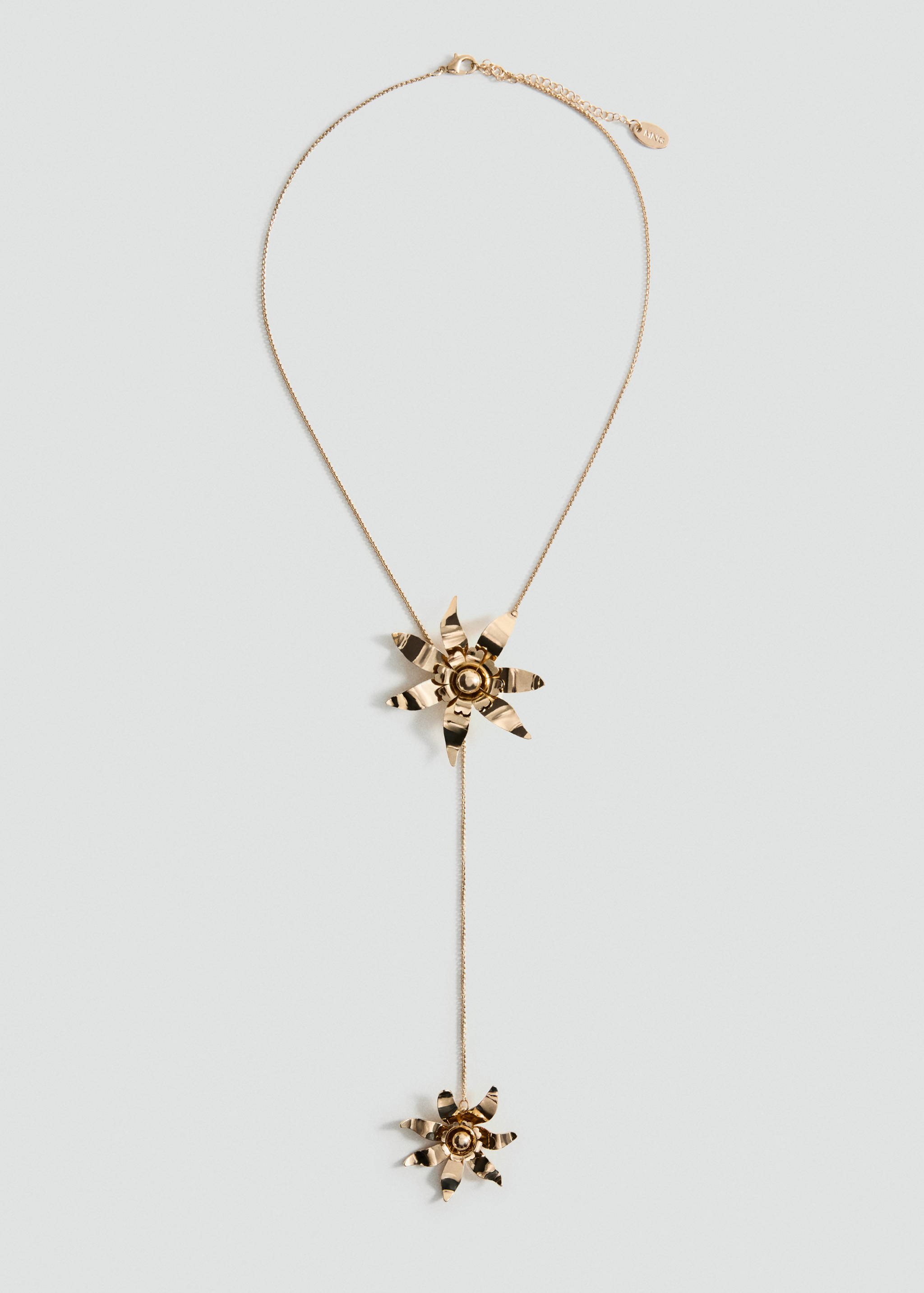 Long flower chain necklace - Article without model