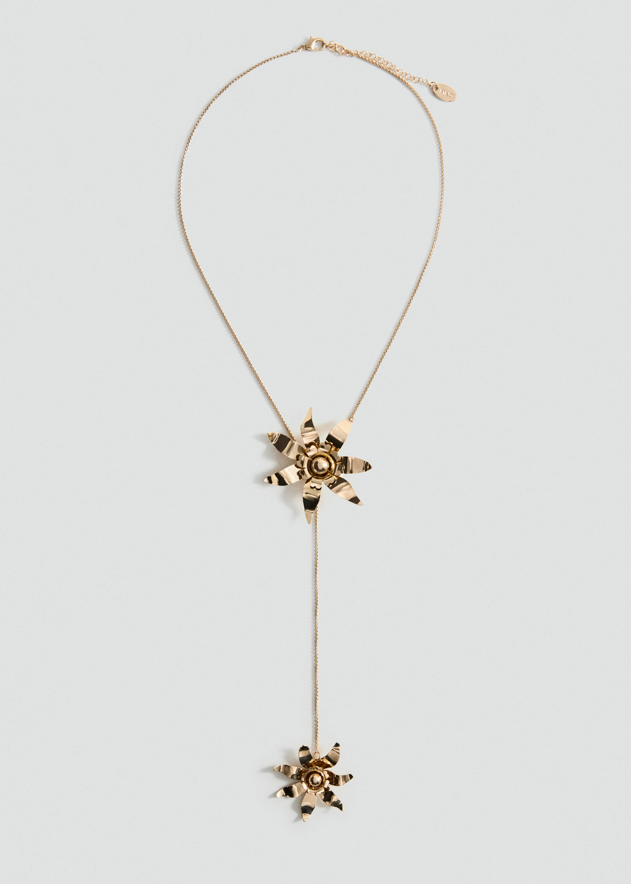 Collar largo cadena flores - Artículo sin modelo