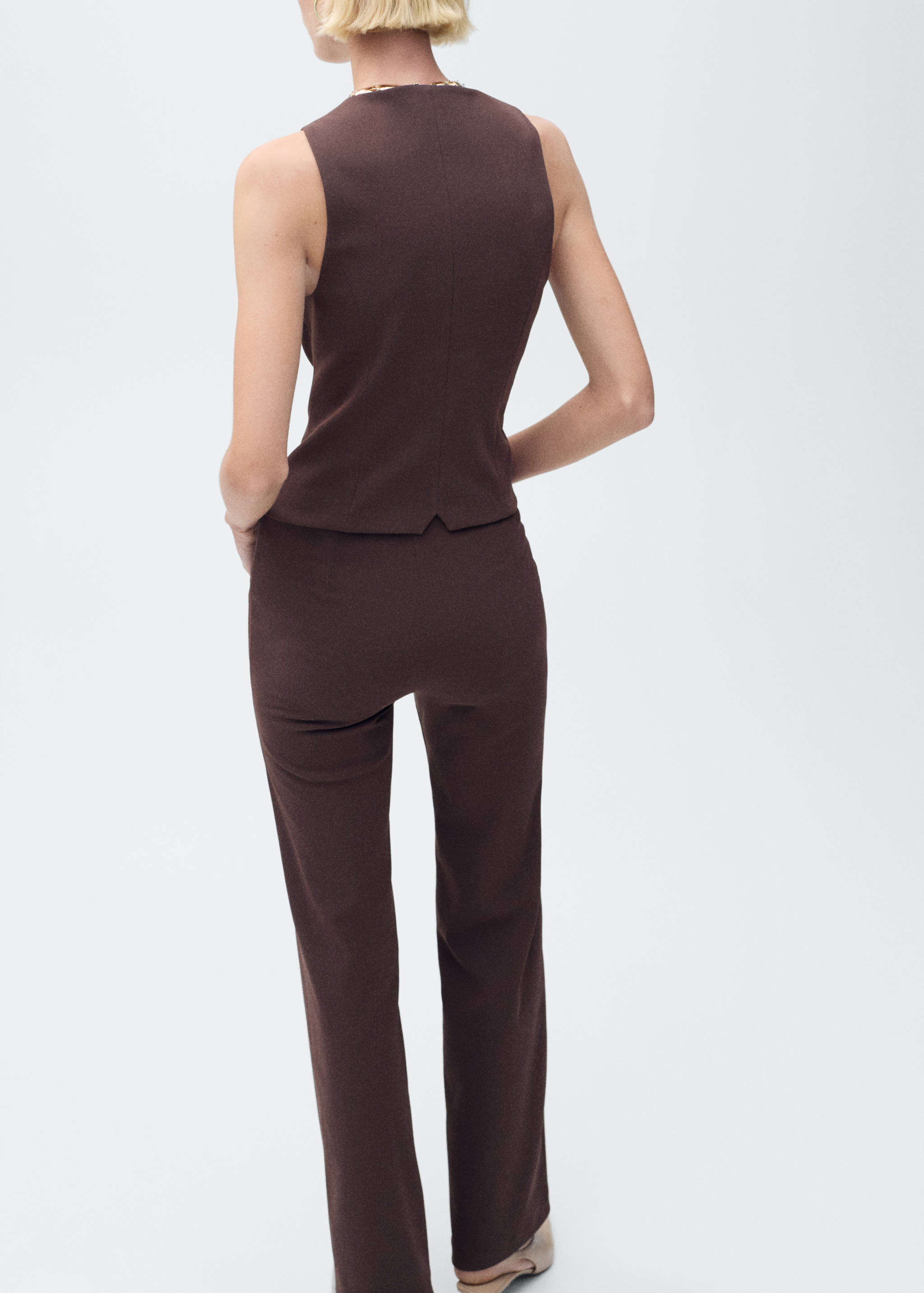 Chaleco traje entallado - Reverso del artículo