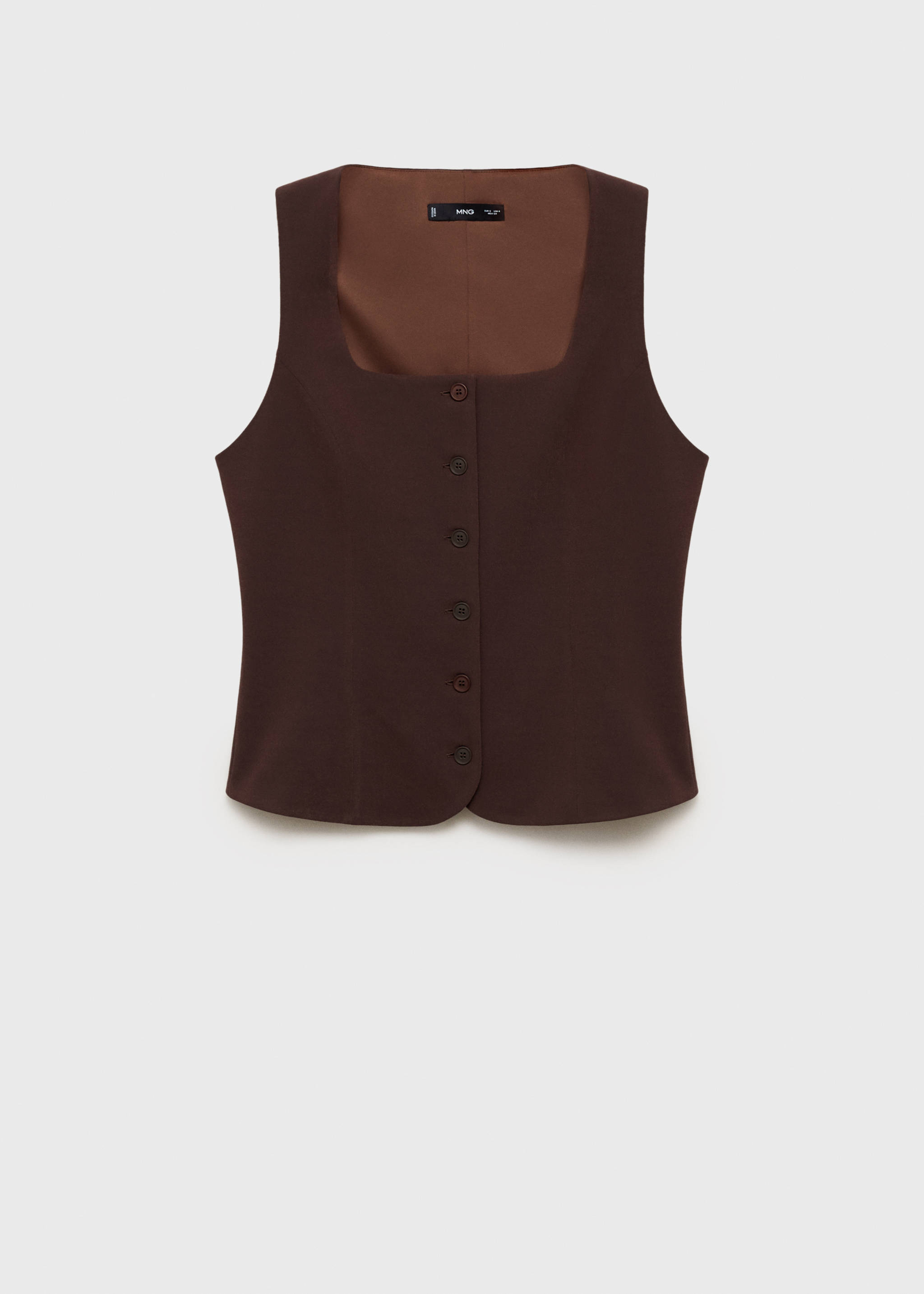 Fitted suit waistcoat - Article without model