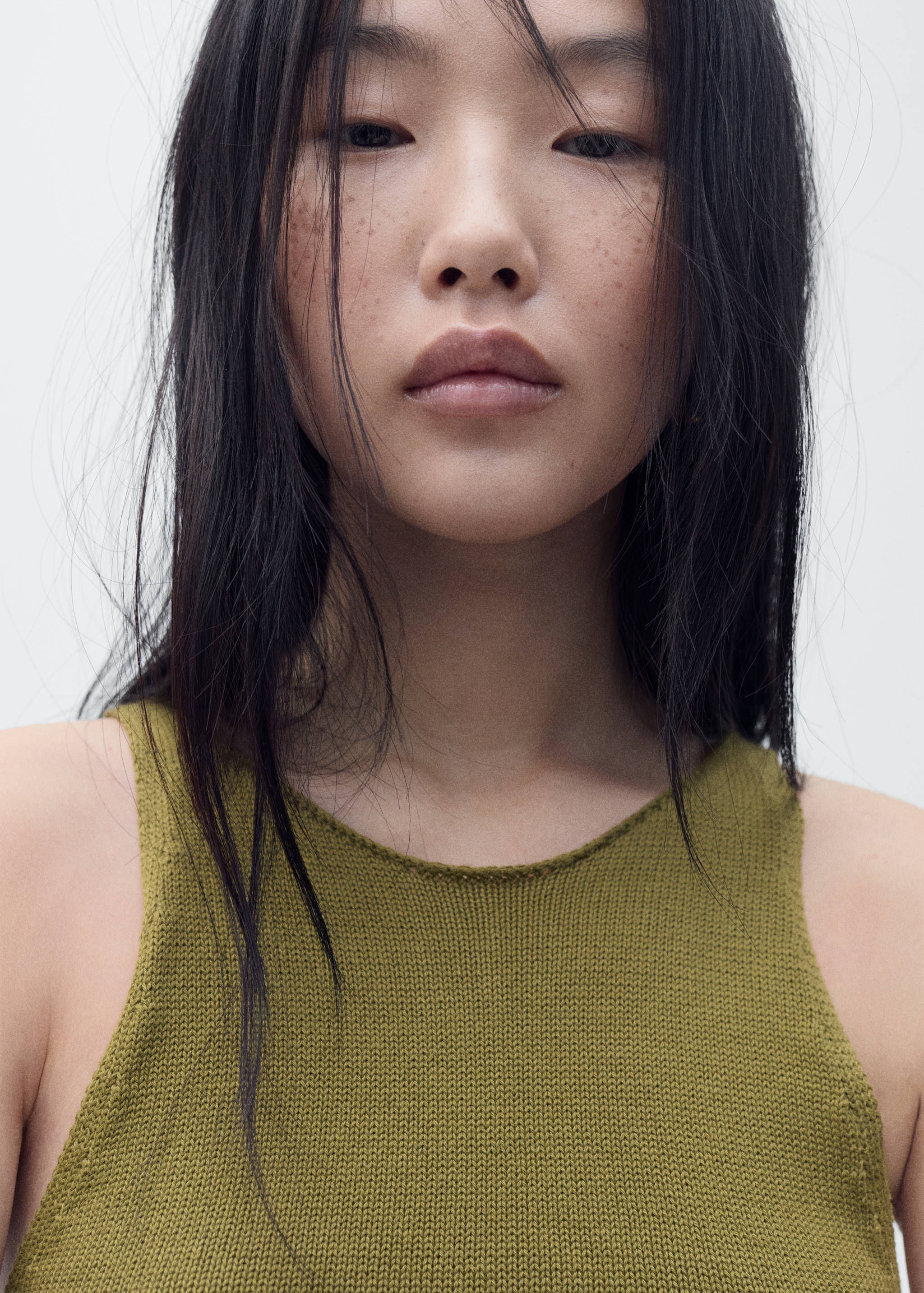 Combinaison à ceinture tissu combiné - Détail de l'article 1