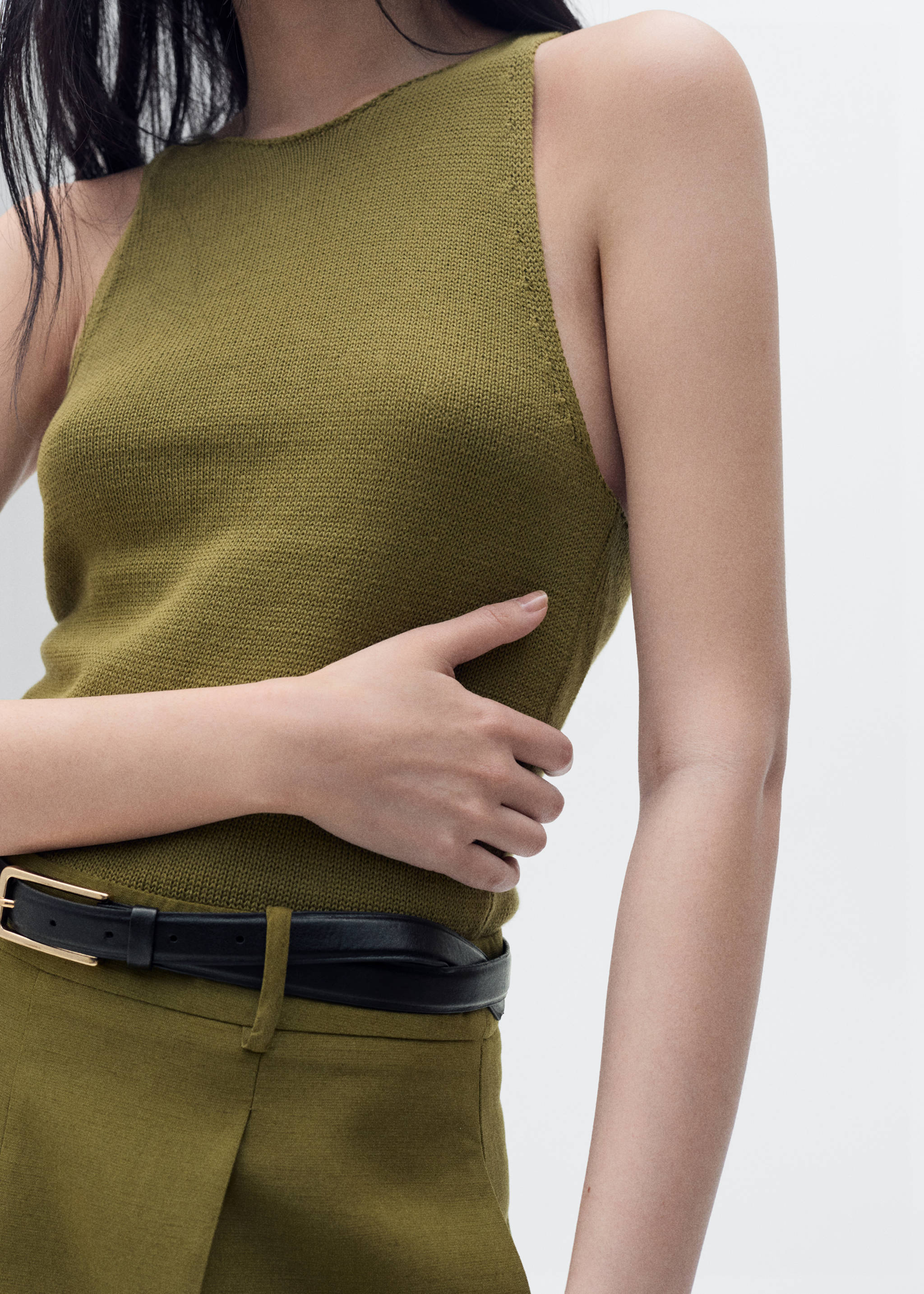 Combinaison à ceinture tissu combiné - Détail de l'article 6