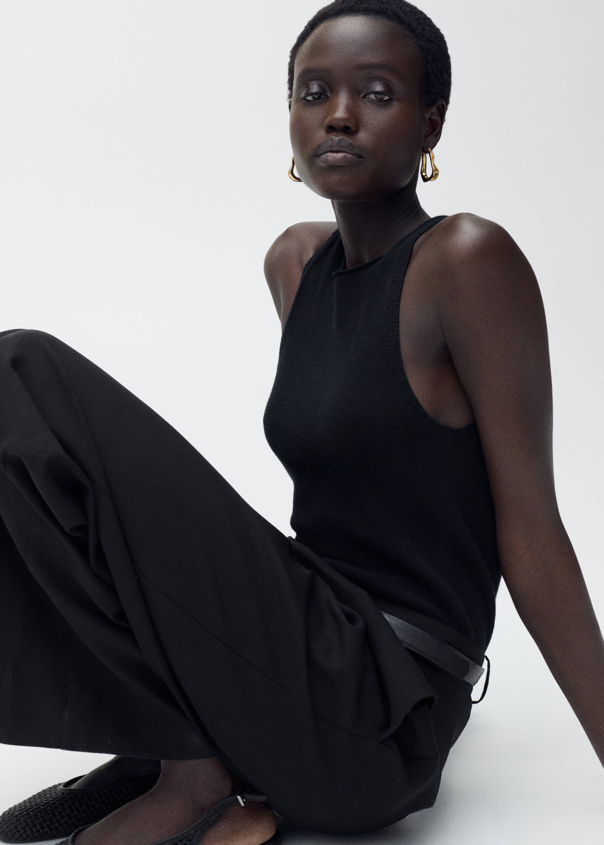 Combinaison à ceinture tissu combiné - Détail de l'article 2