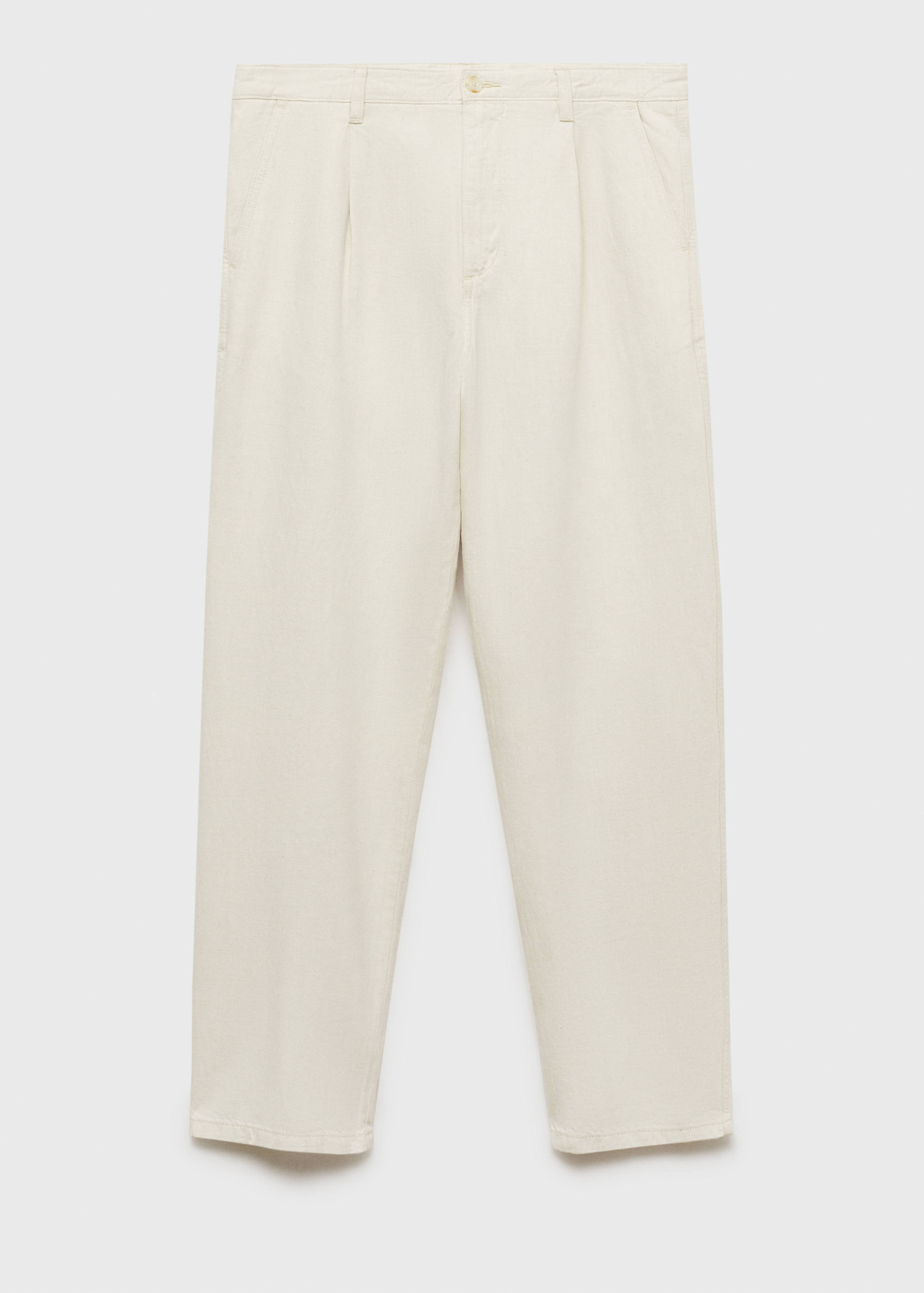 Jeans mezcla lino pinzas regular fit - Artículo sin modelo