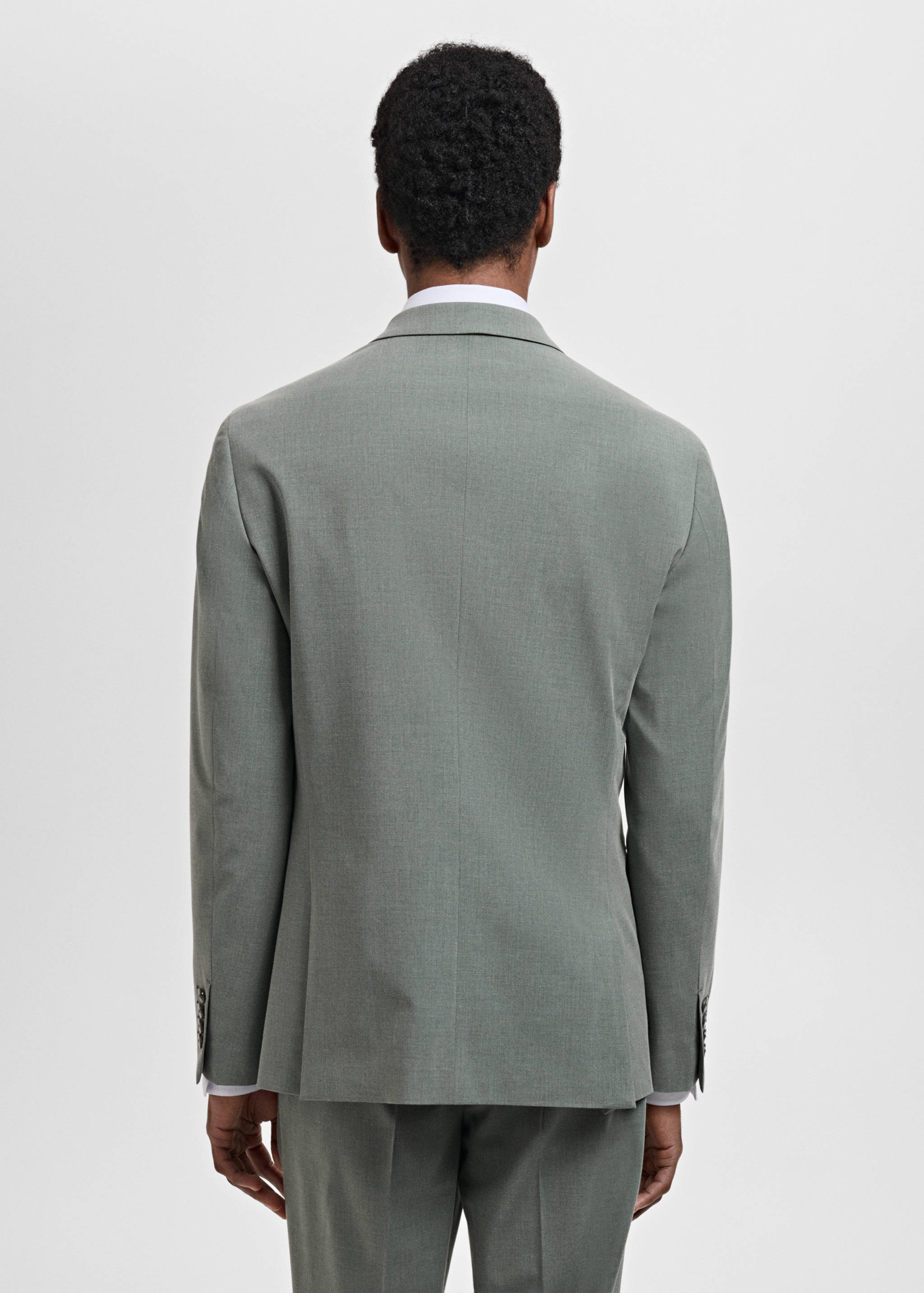 Super slim-fit suit jacket in stretch fabric - Reverse of the article