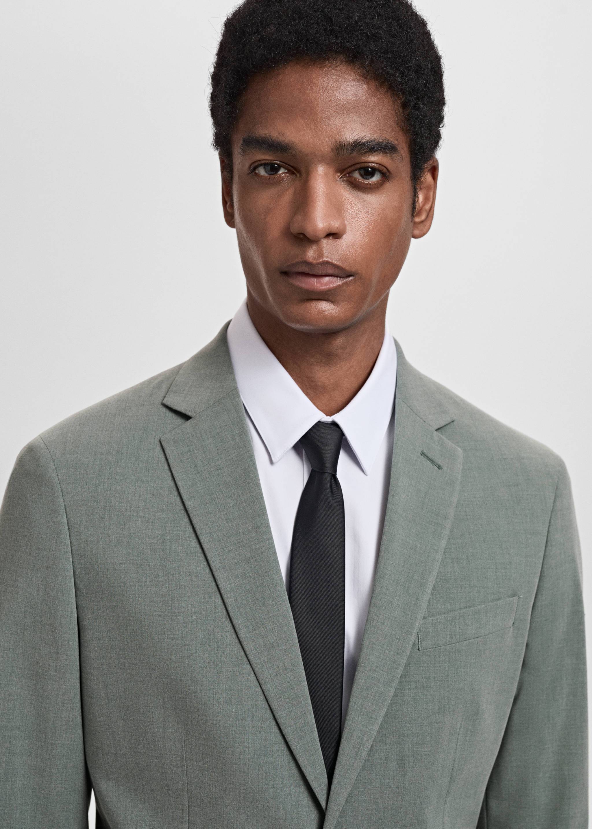 Super slim-fit suit jacket in stretch fabric - Details of the article 1