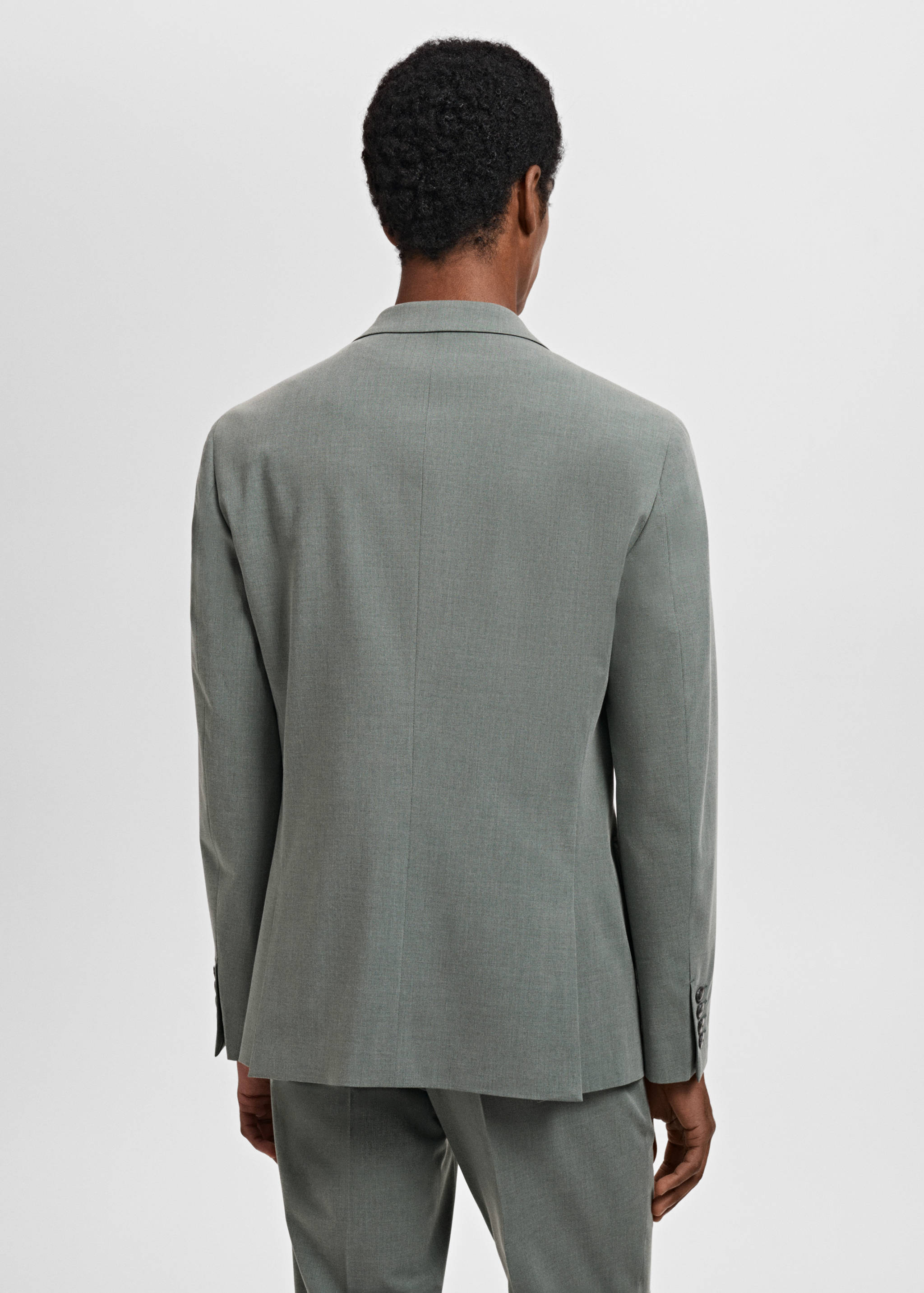 Super slim-fit suit jacket in stretch fabric - Reverse of the article