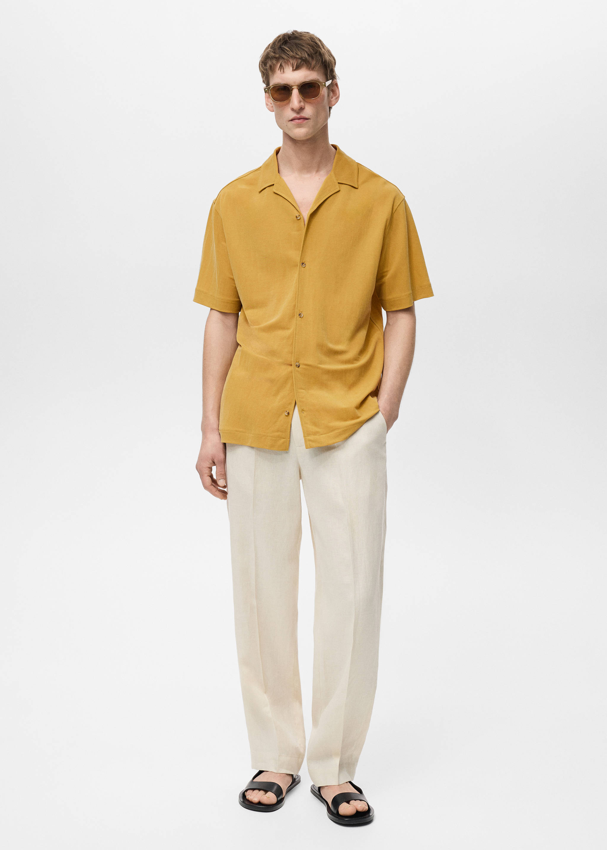 Modal shirt with bowling collar - General plane