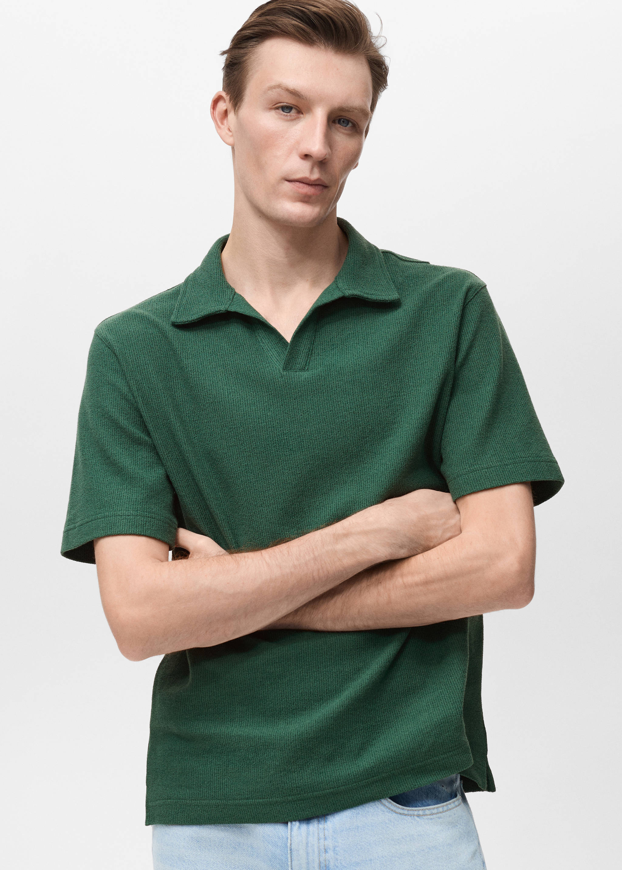 Polo texturé regular-fit - Plan moyen