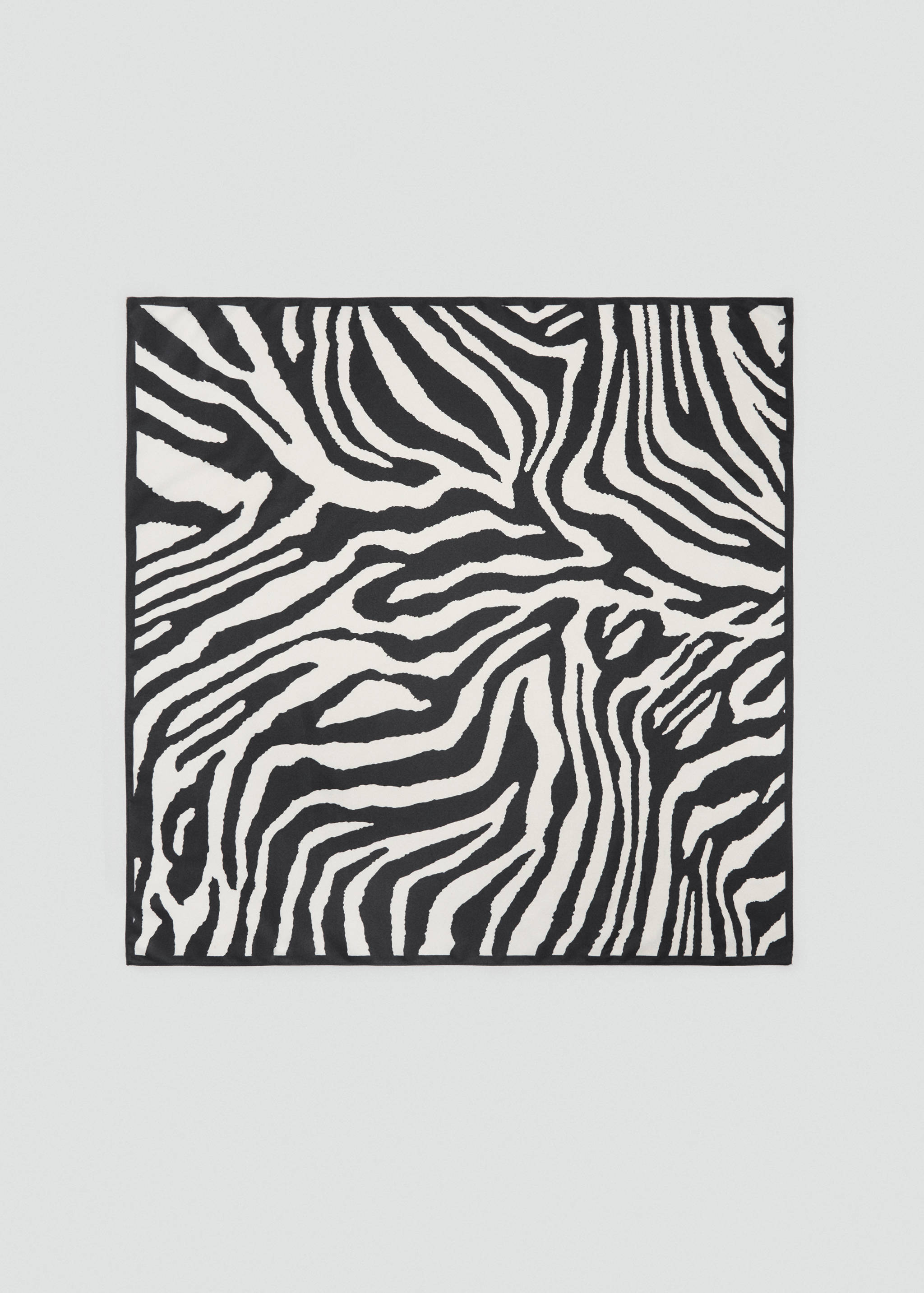 Zebra satin scarf - Article without model