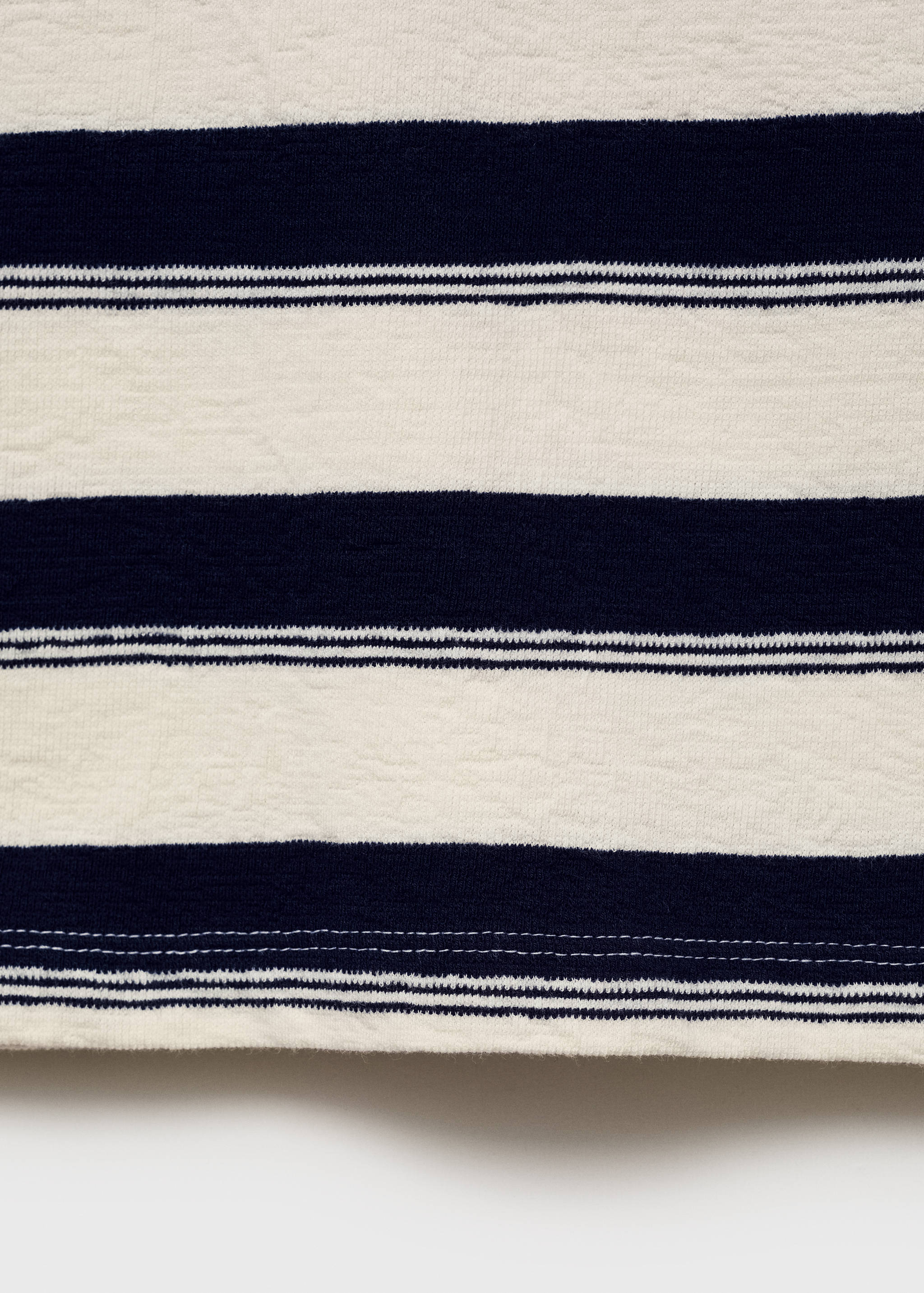 100% cotton striped polo shirt - Details of the article 0