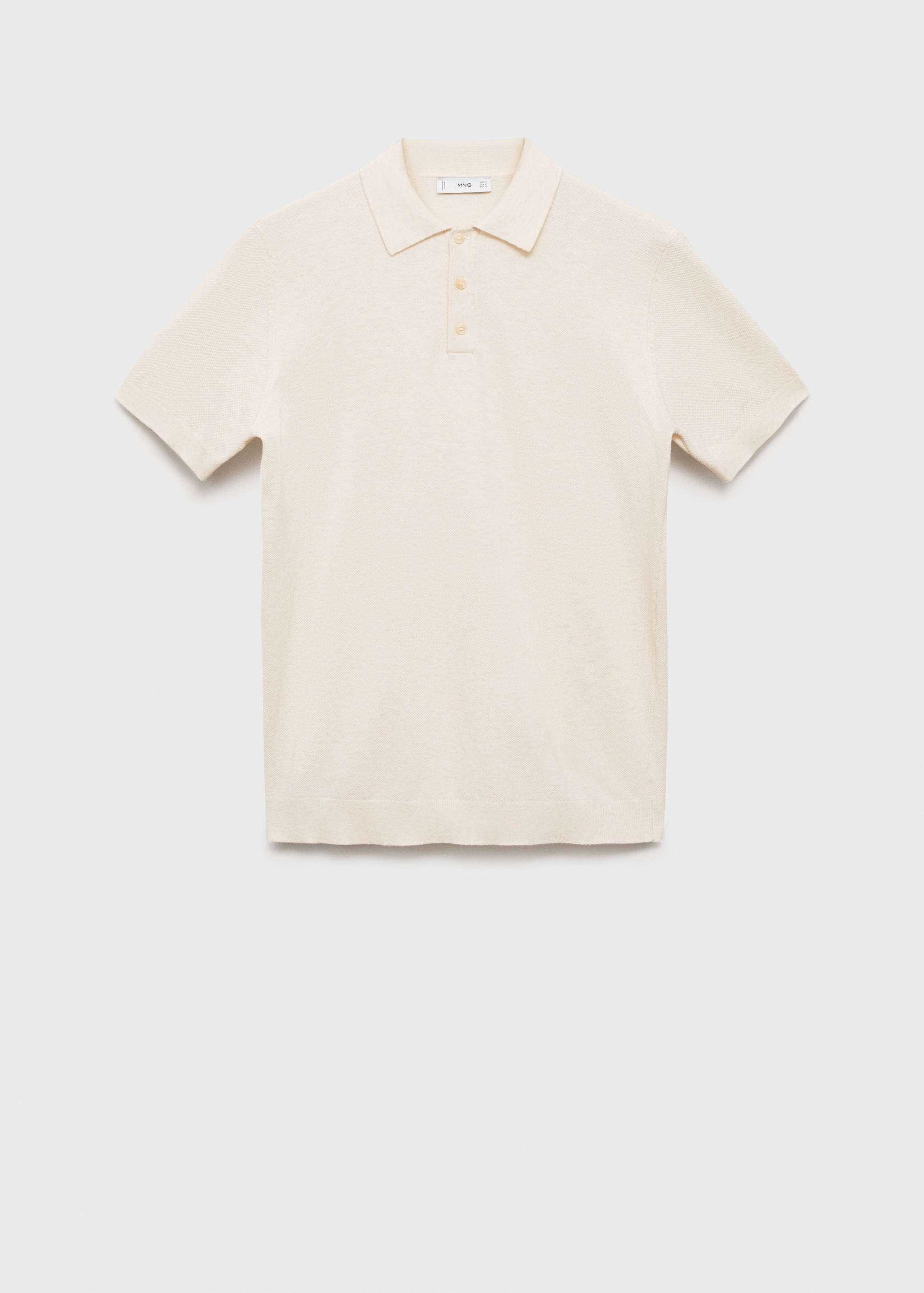 Polo maille structurée slim-fit - Article sans modèle