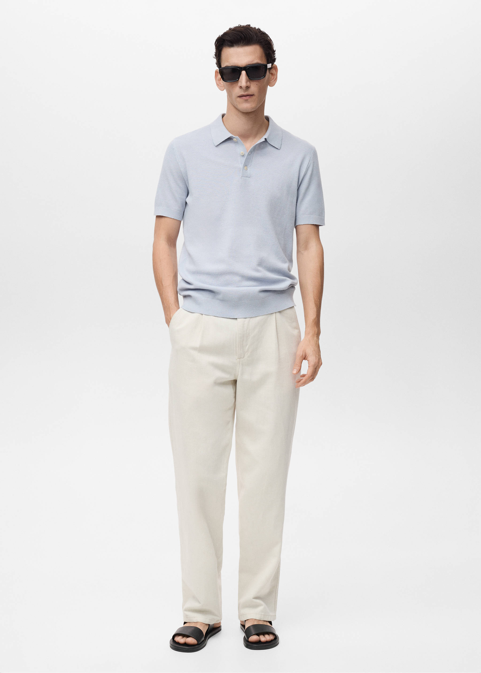 Polo maille structurée slim-fit - Plan général