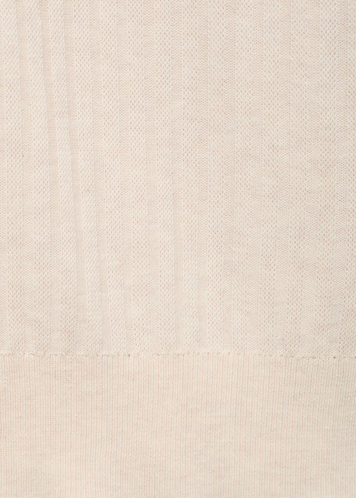 Textured striped T-shirt — Ivory White