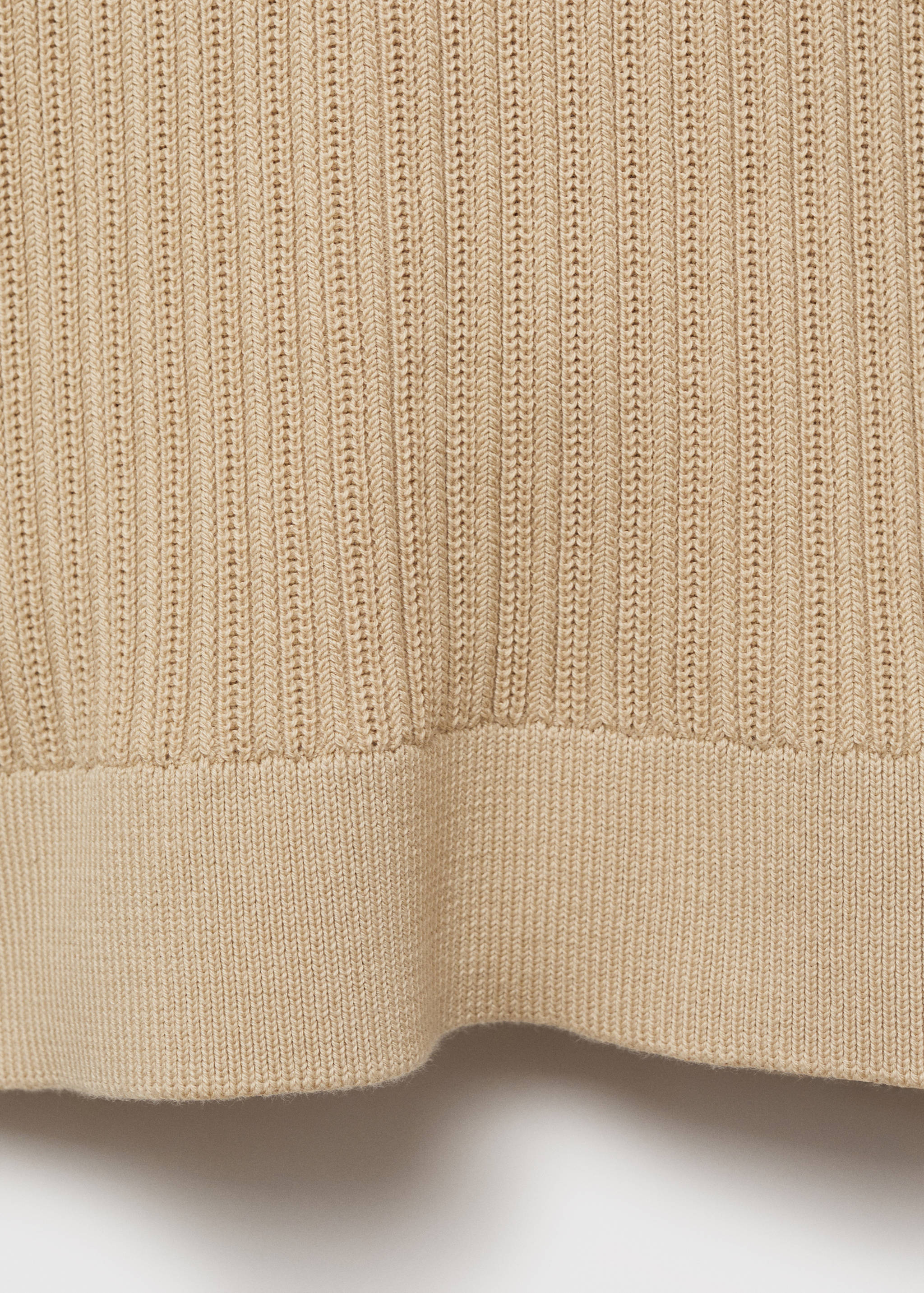 Braided cotton knitted T-shirt - Details of the article 0