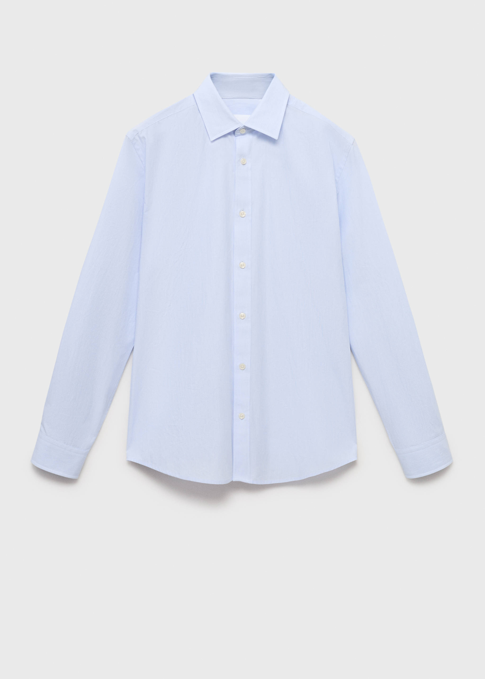 100% cotton slim-fit striped shirt - Article without model