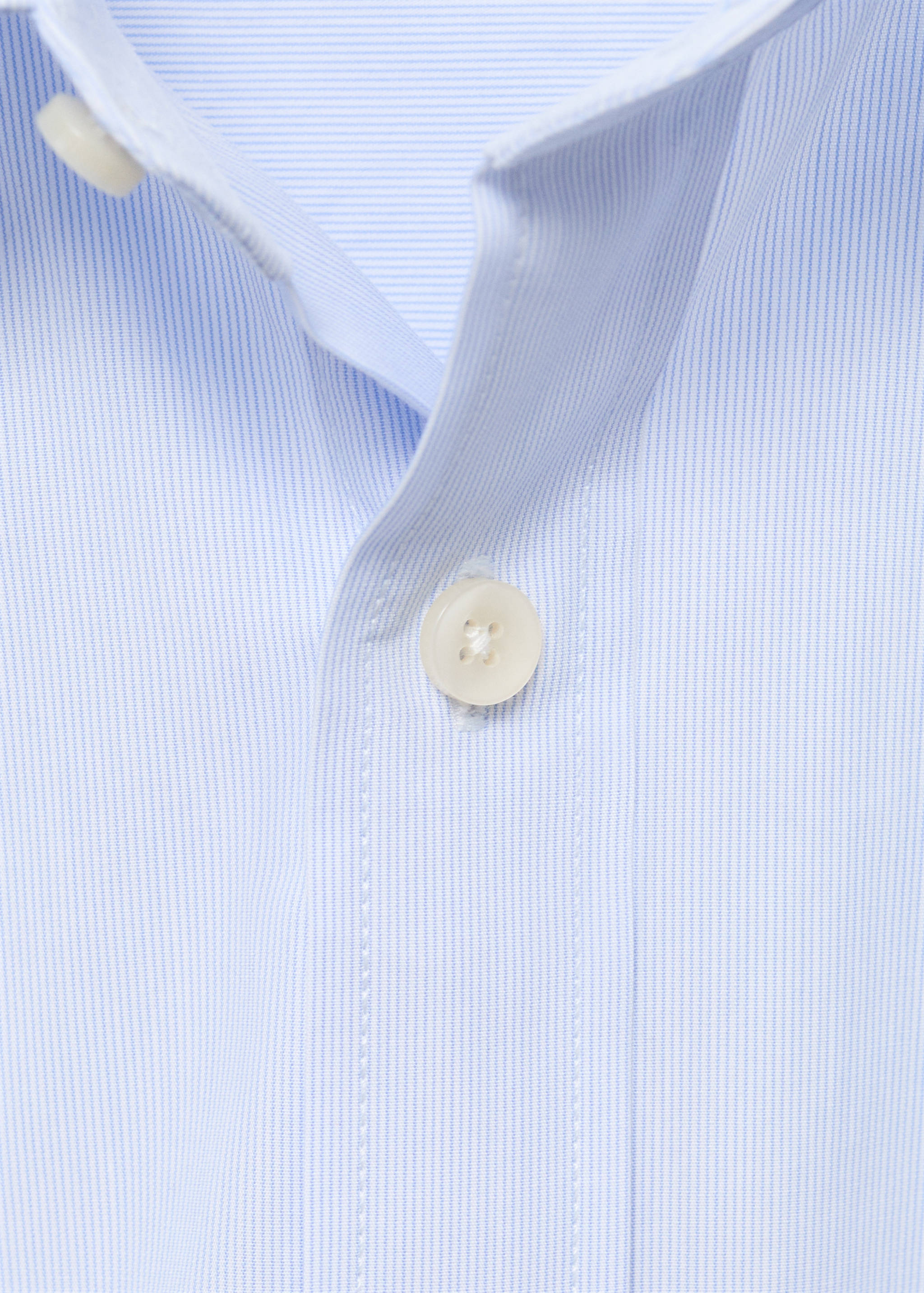 100% cotton slim-fit striped shirt - Details of the article 8