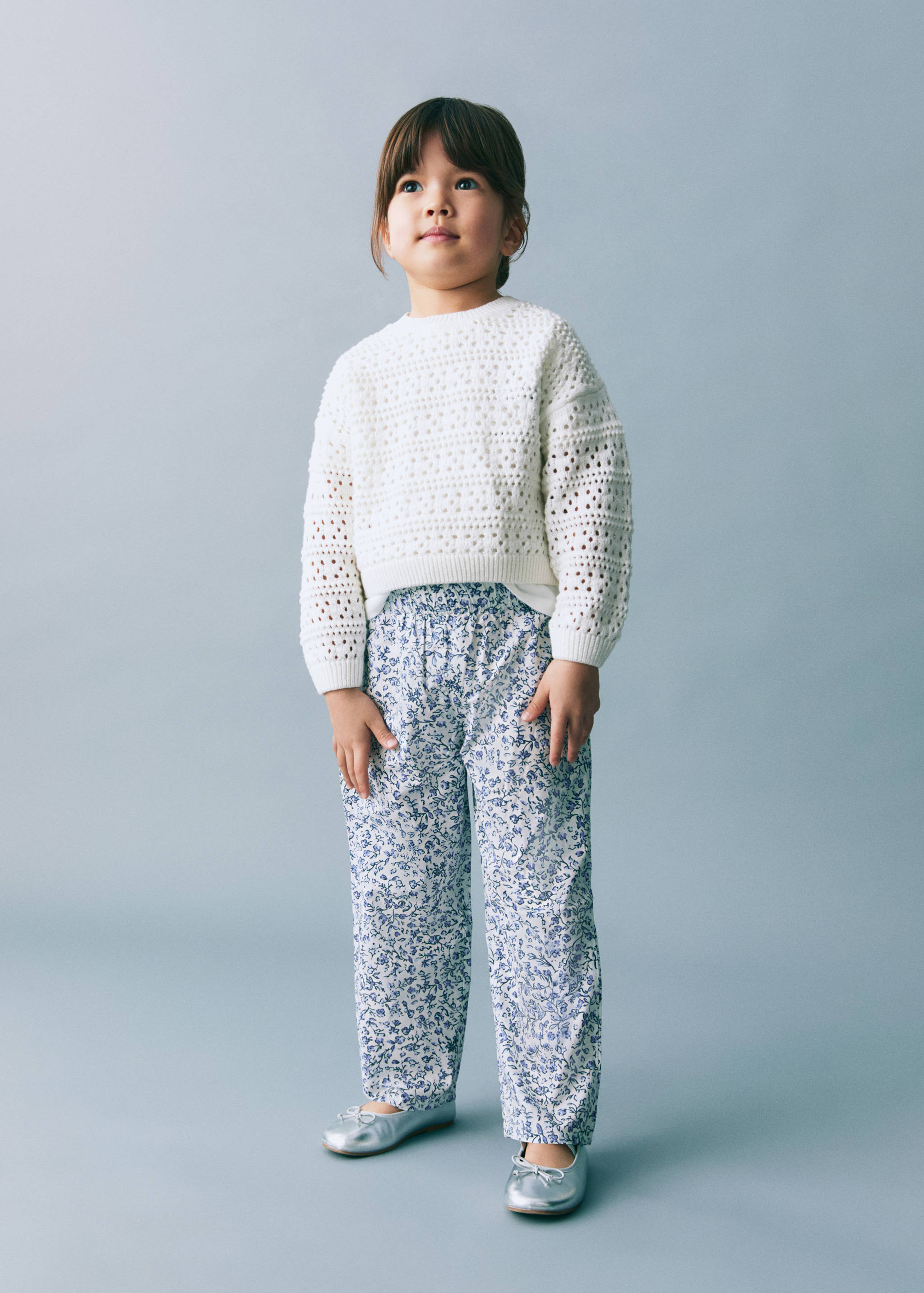 Printed cotton pants - General plane