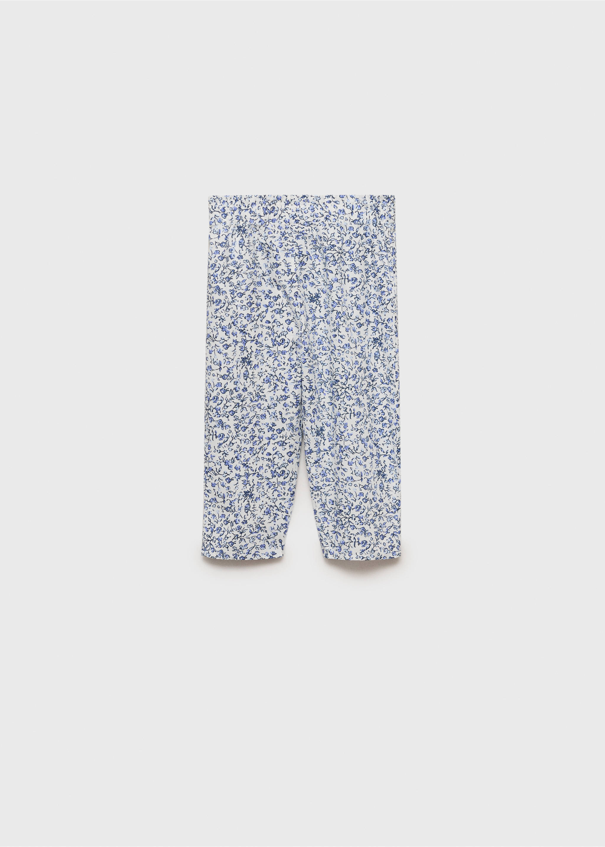 Printed cotton pants - Article without model, White. Ref: 87065938-00.
