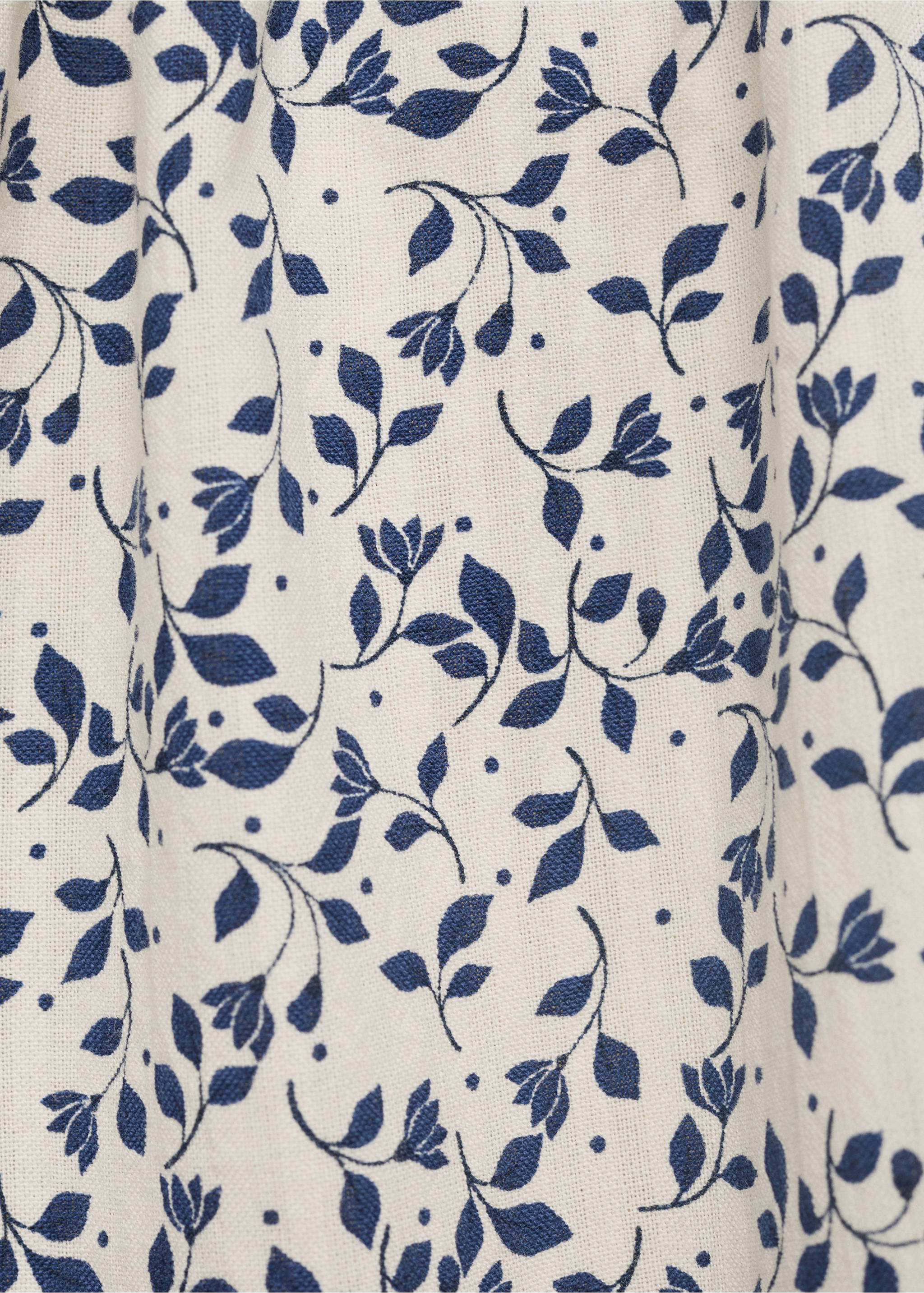Pantalón recto estampado floral - Detalle del artículo 0, Blanco. Ref: 87065940-00.