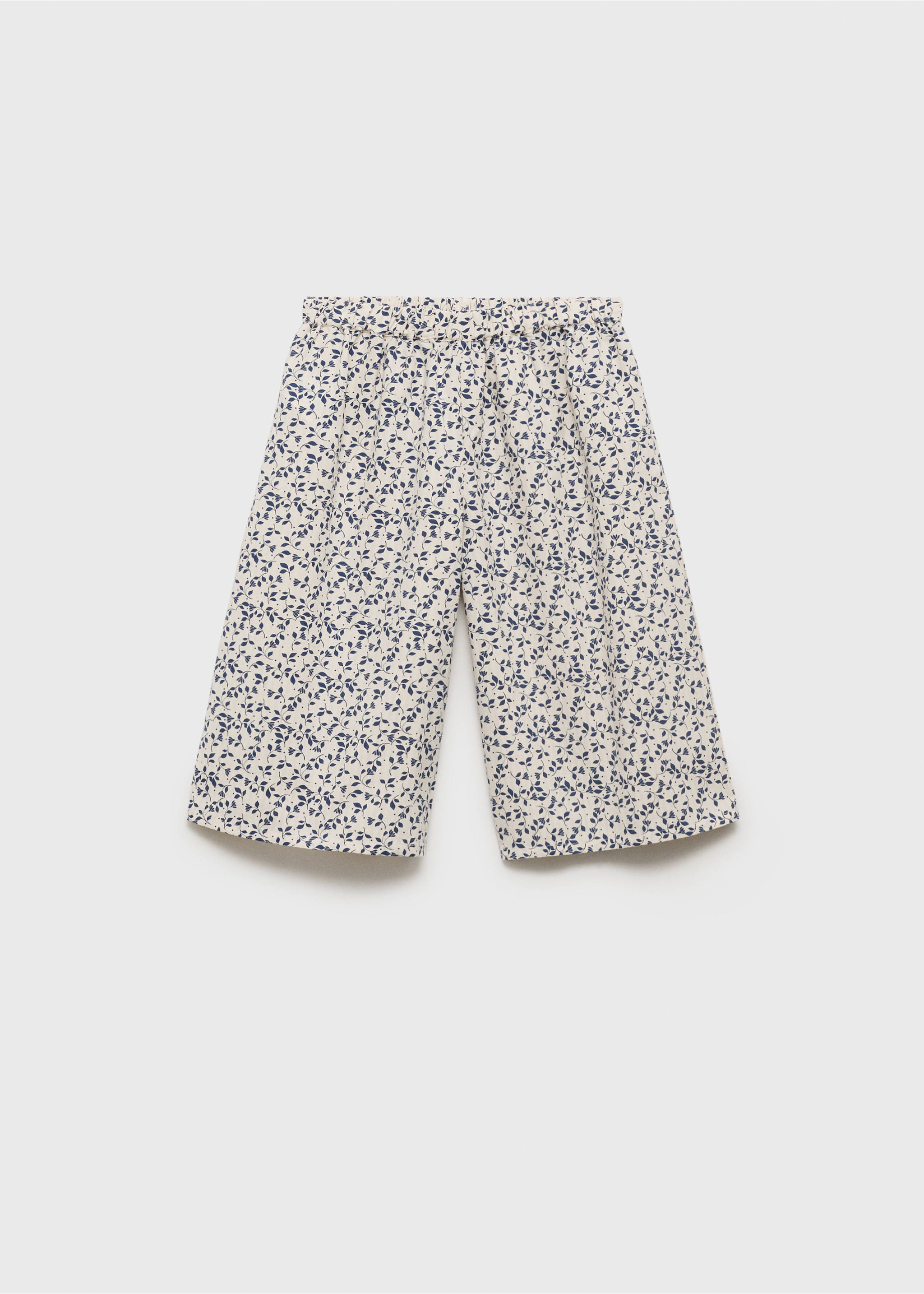 Pantalón recto estampado floral - Artículo sin modelo, Blanco. Ref: 87065940-00.