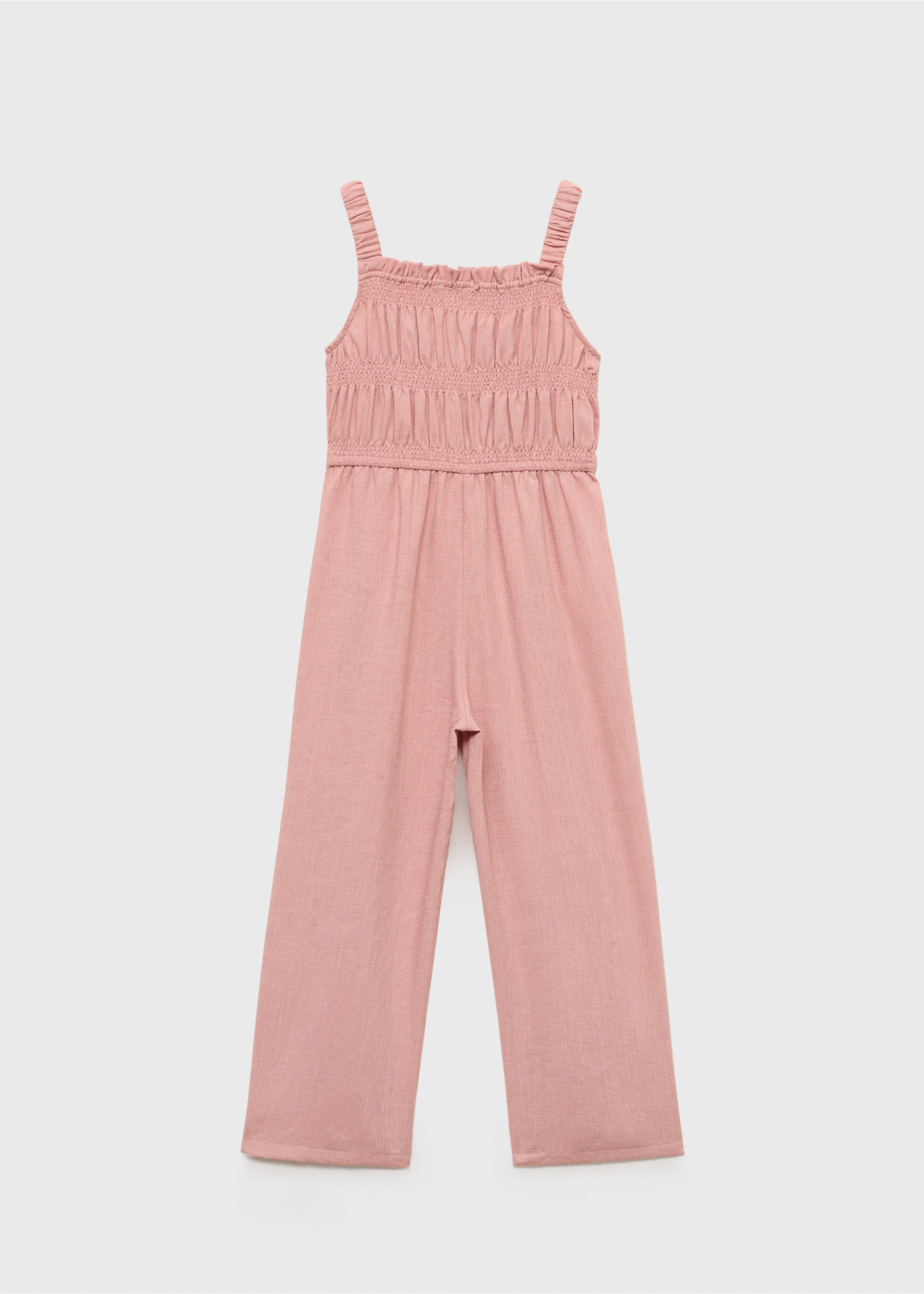Ruched long jumpsuit - Reverse of the article, Pink. Ref: 87065941-00.