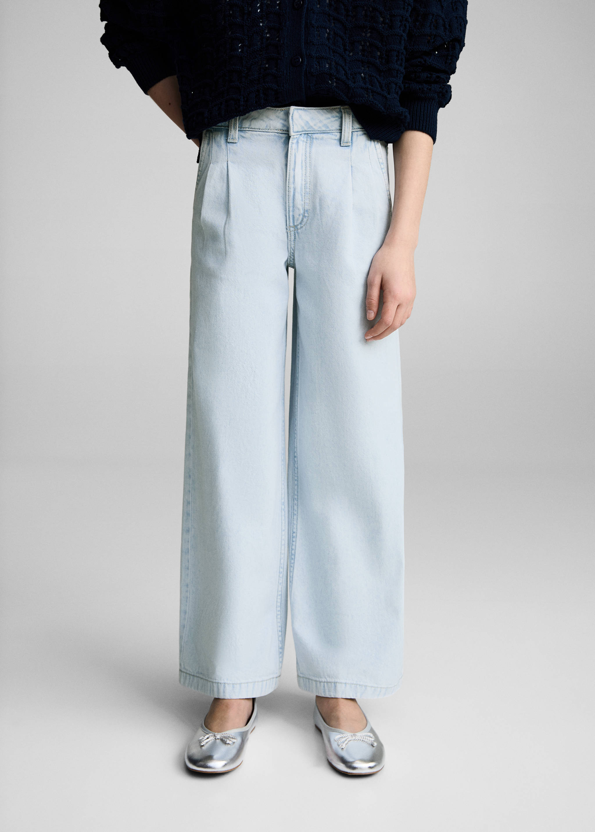 Straight-fit jeans with pleat detail - Details of the article 6