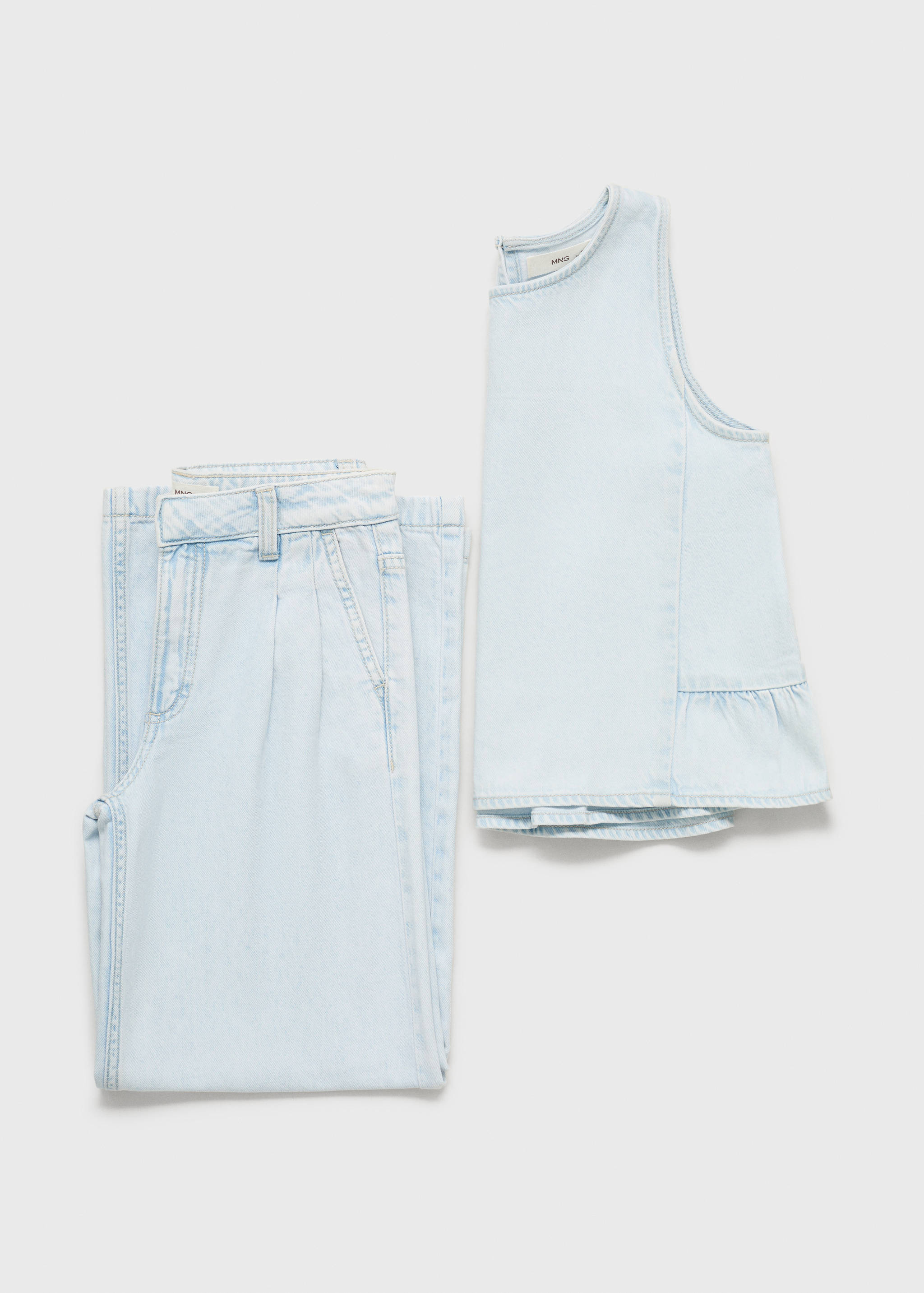 Straight-fit jeans with pleat detail - Details of the article 8