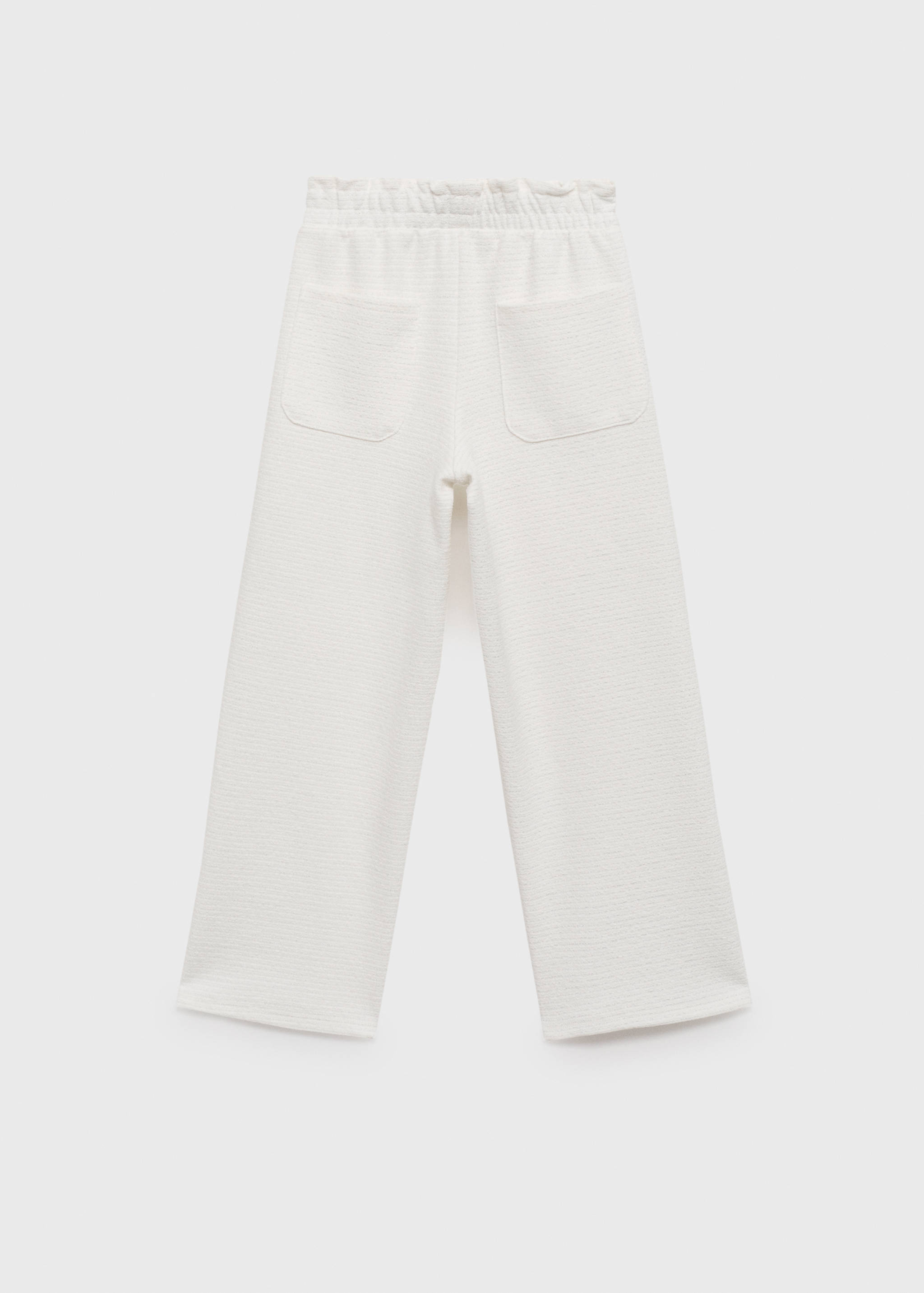 Pantalon droit texturé - Verso de l’article