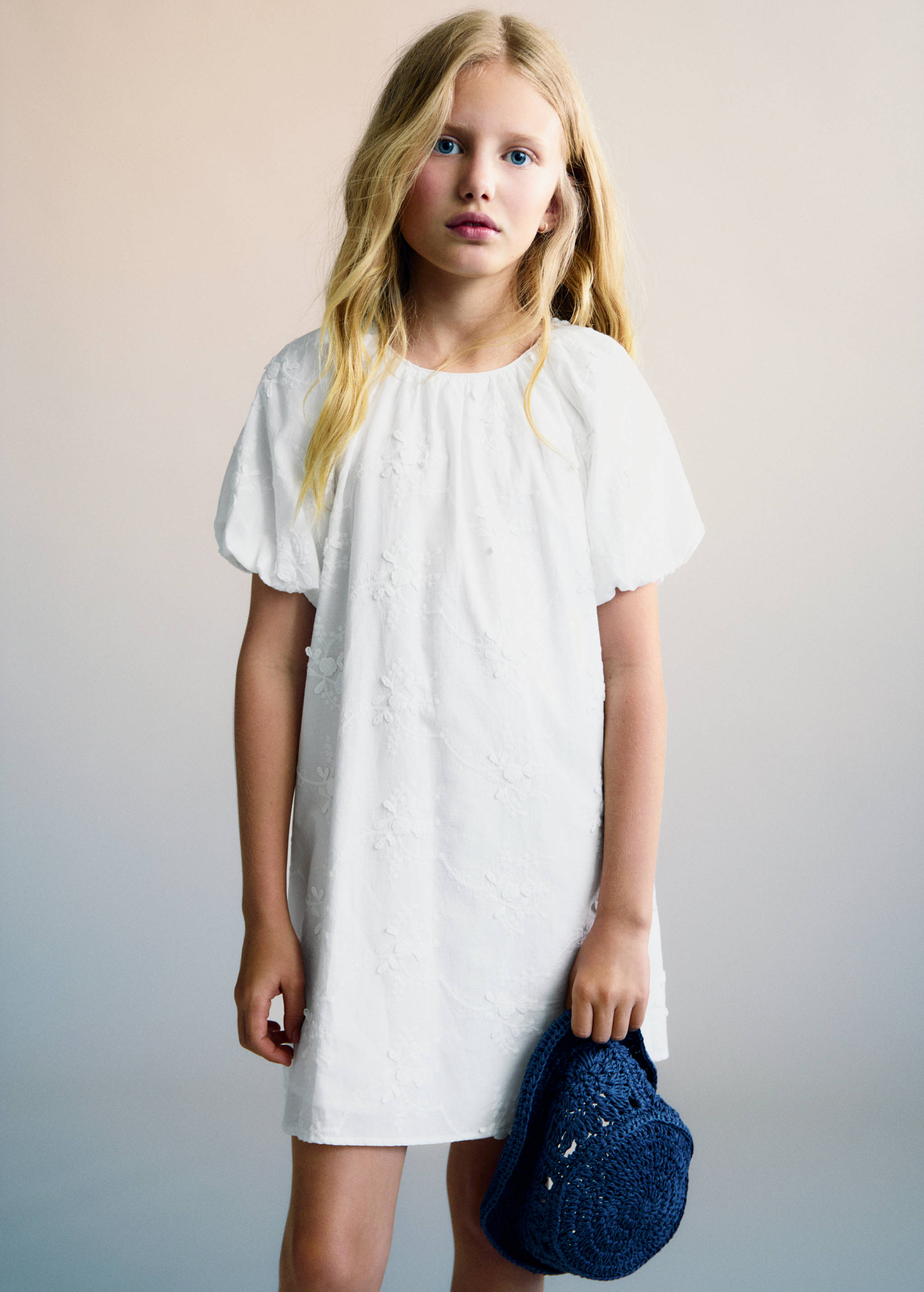 Embroidered detail dress - Medium plane