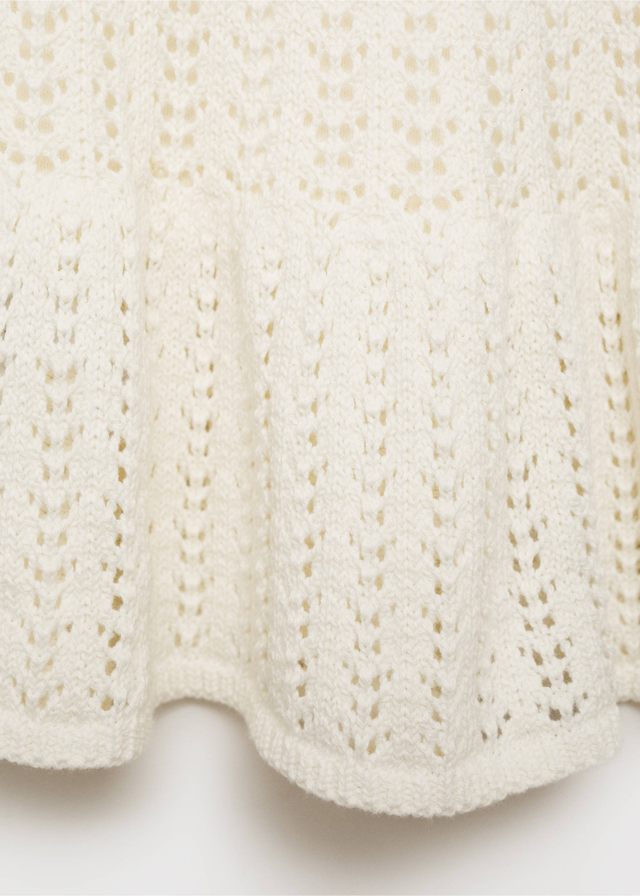 Openwork knit top - Details of the article 8, Off White. Ref: 87065950-00.