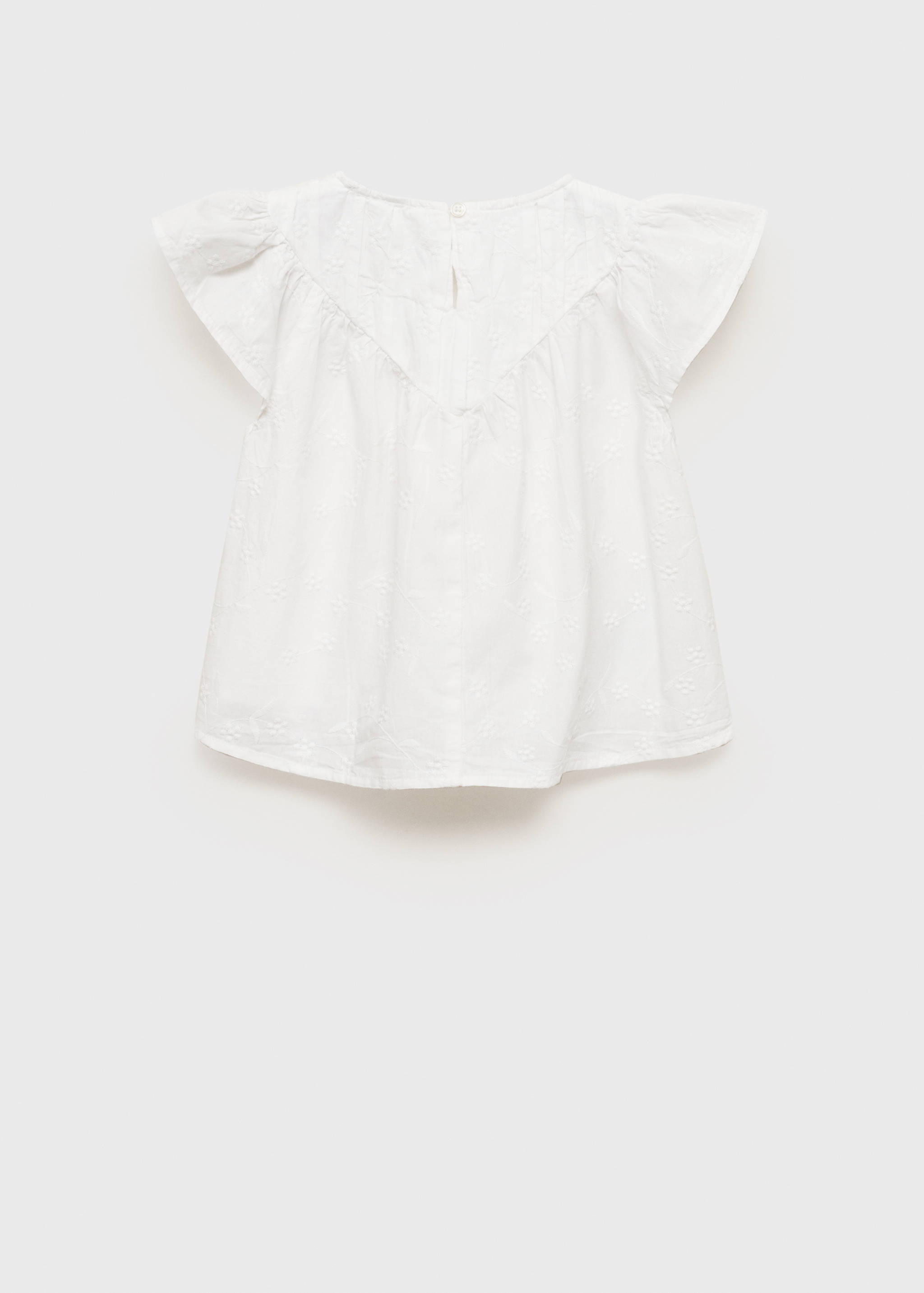 Embroidered cotton blouse - Reverse of the article