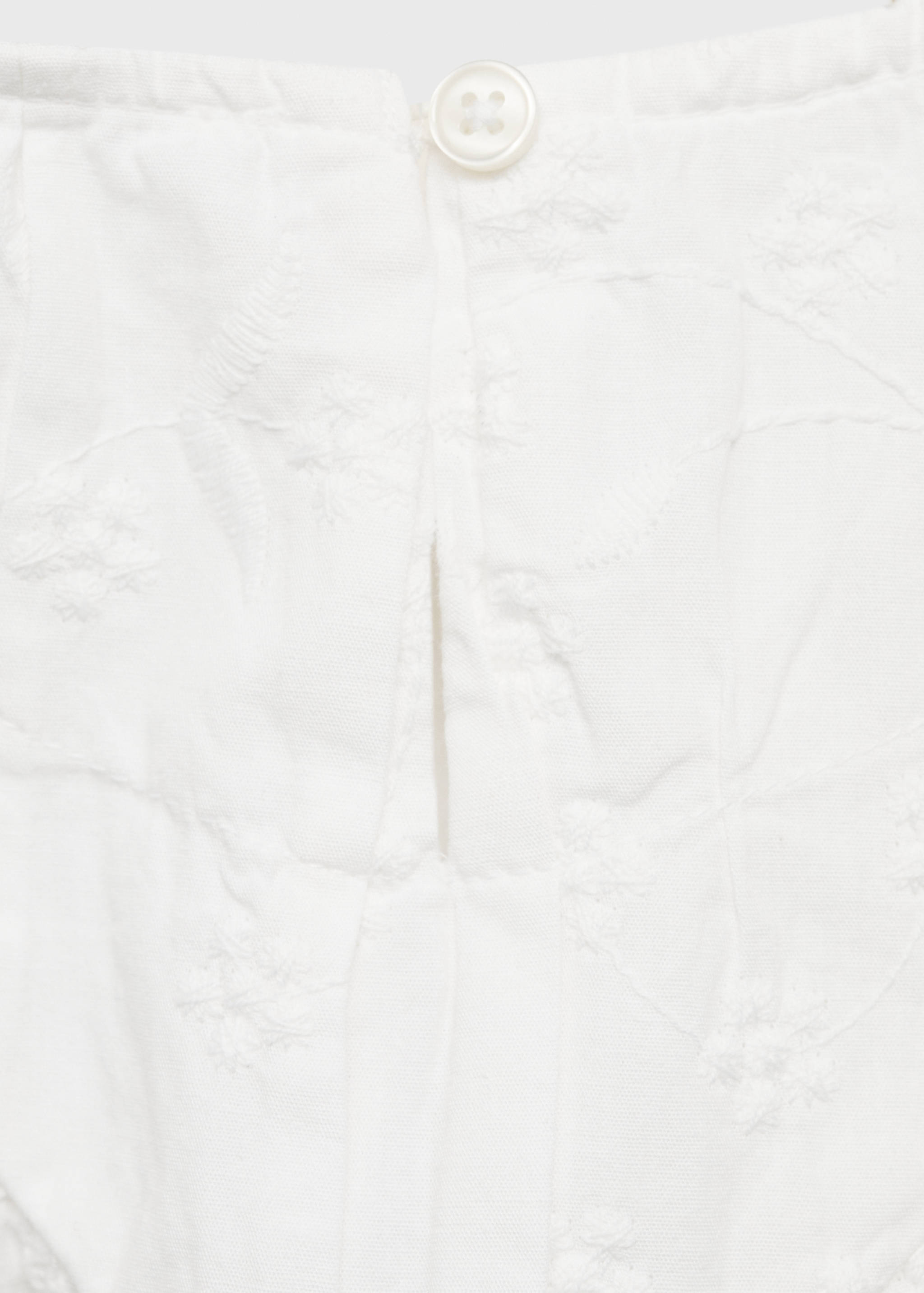 Embroidered cotton blouse - Details of the article 0