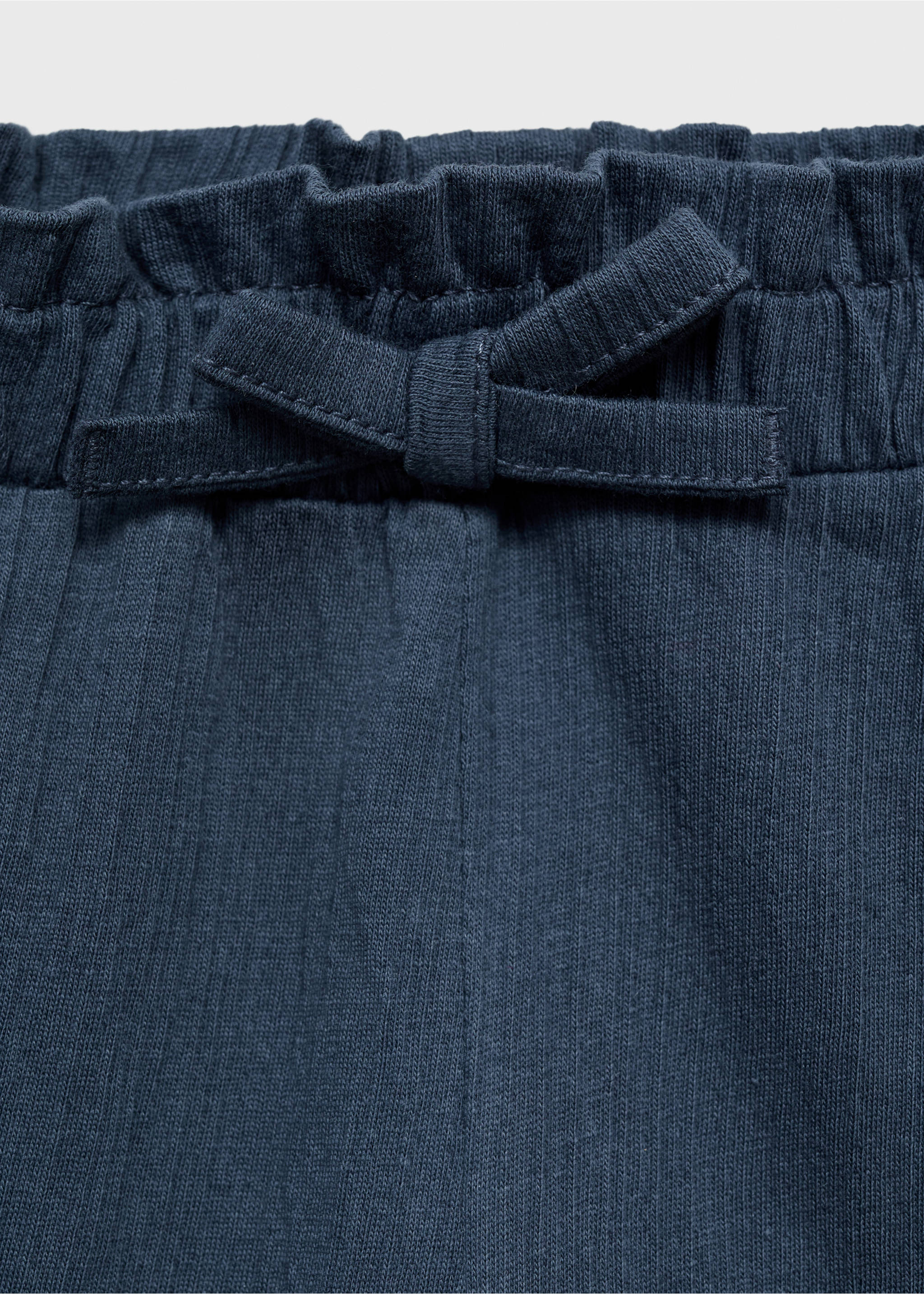 Pantalón recto lazo - Detalle del artículo 0, Azul marino oscuro. Ref: 87065962-00.