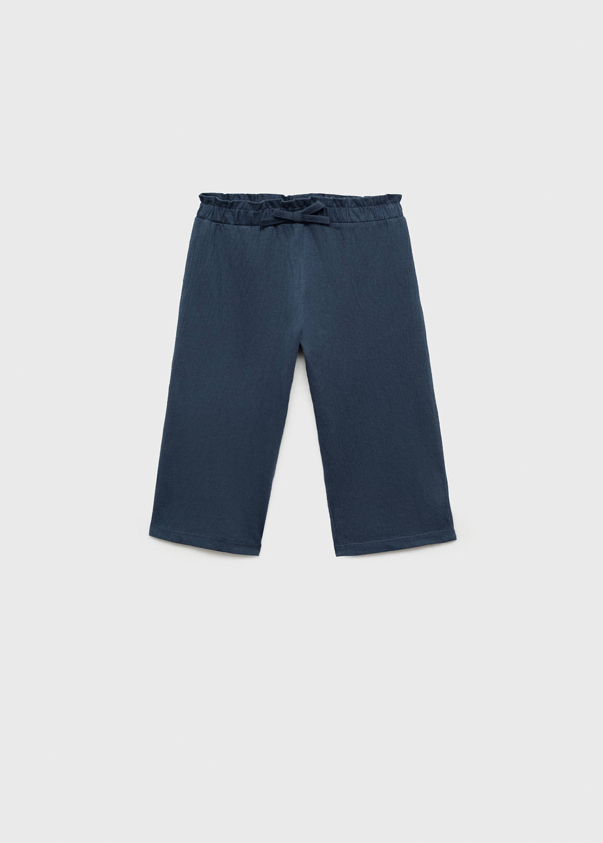 Bow straight trousers — Dark Navy