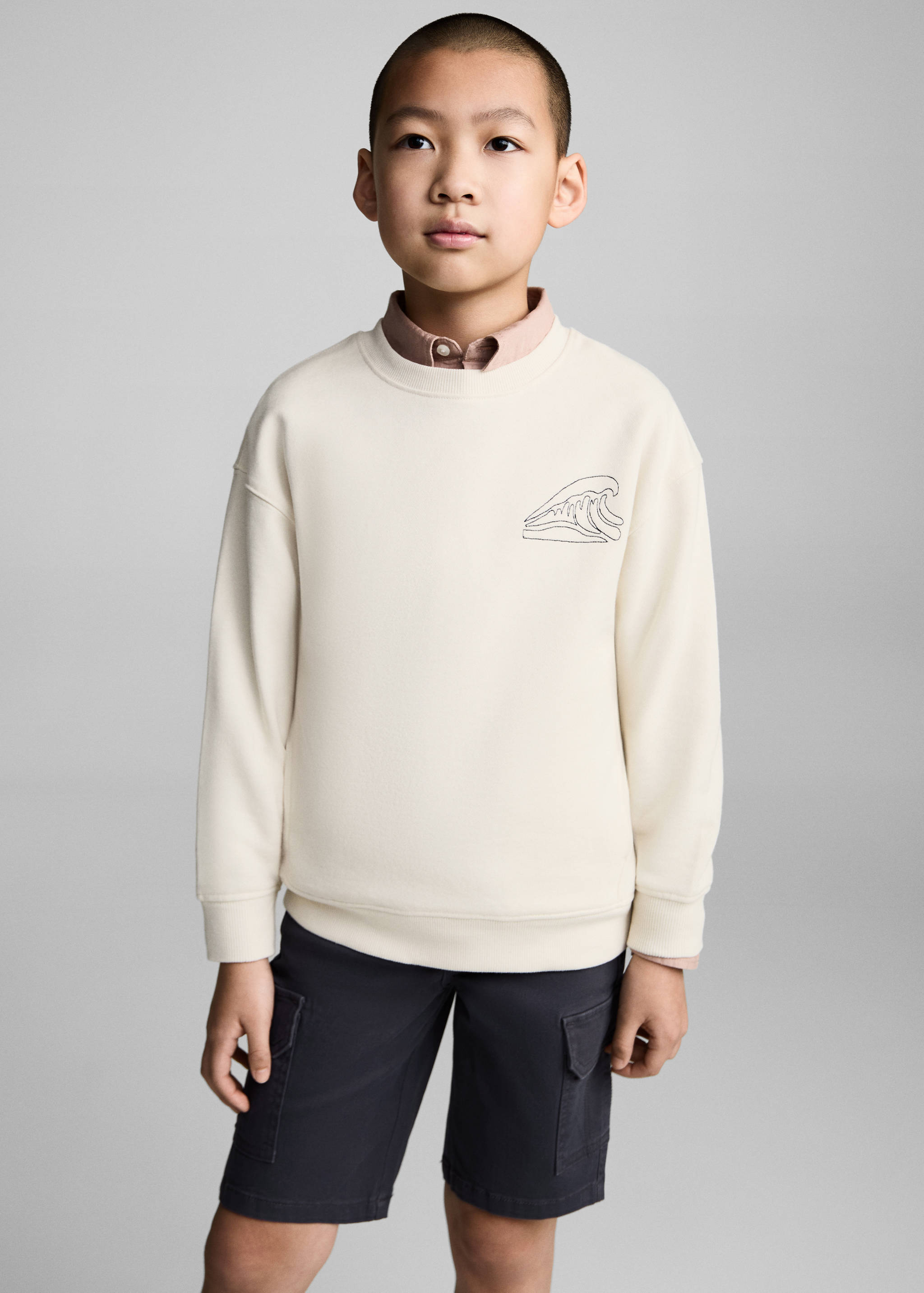 Graphic-print cotton sweatshirt - Medium plane