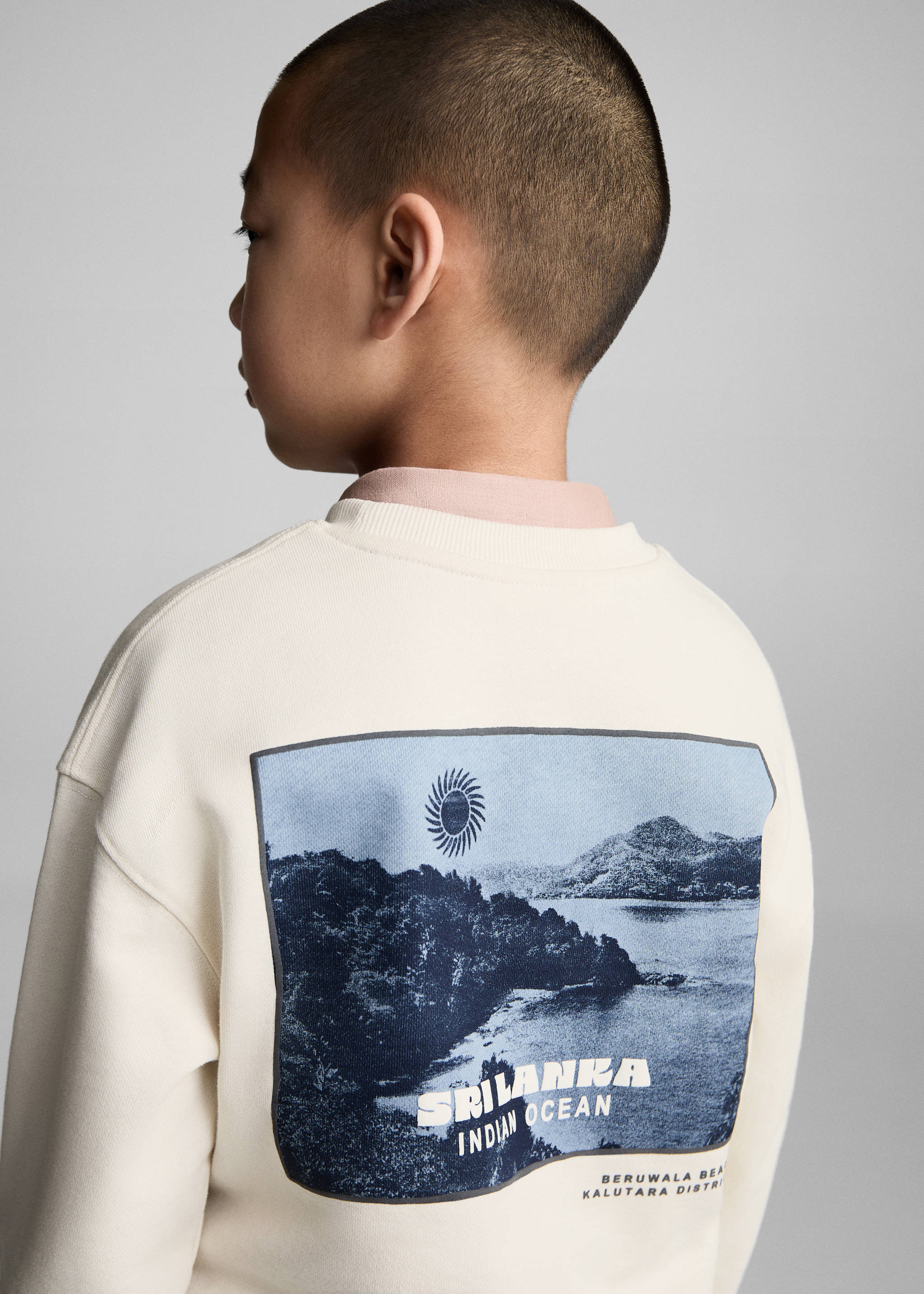Graphic-print cotton sweatshirt - Reverse of the article
